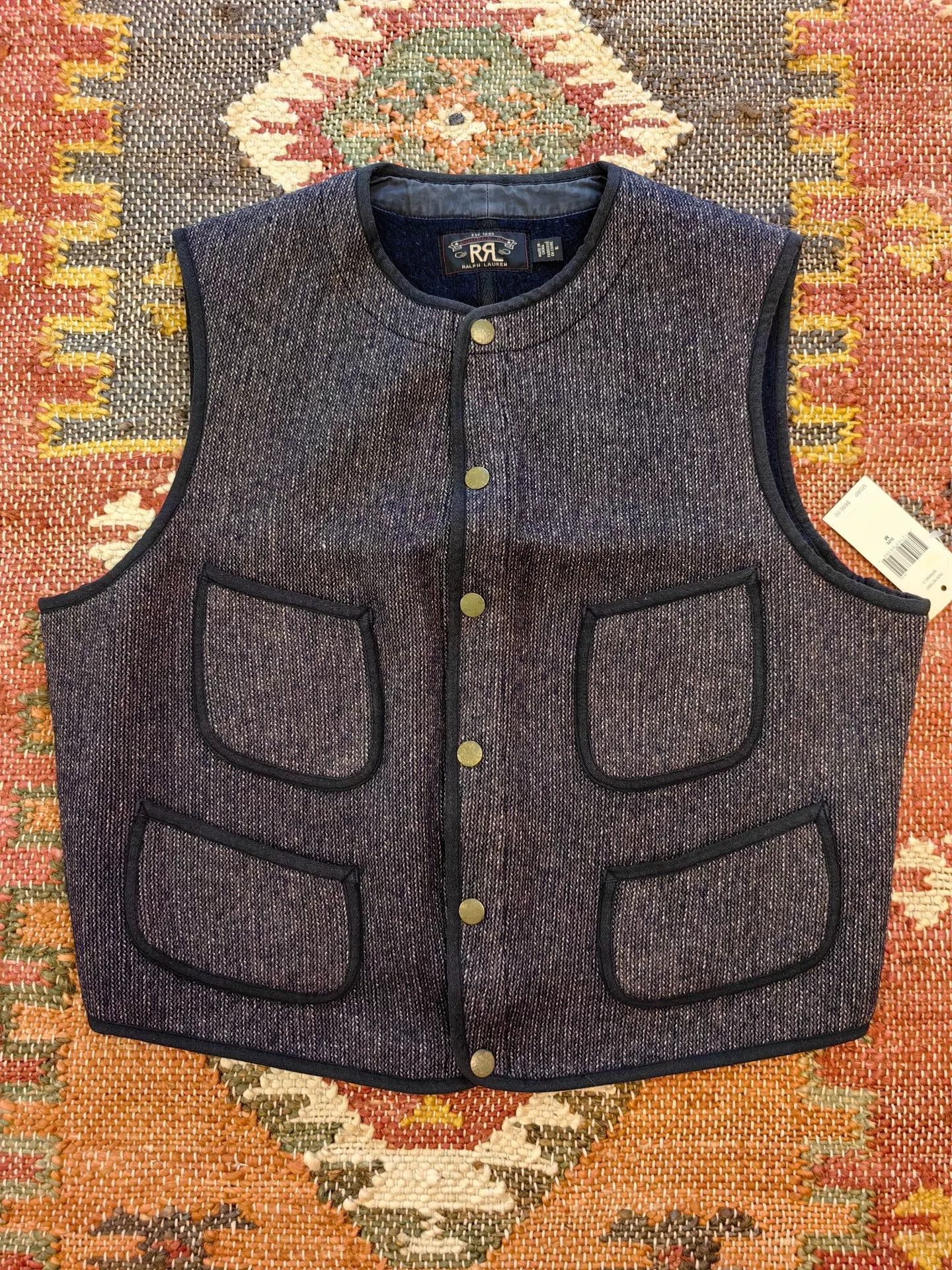 RRL Ralph Lauren RRL Fleece Work Gilet Vest Size US M / EU 48-50 / 2 - 1 Thumbnail