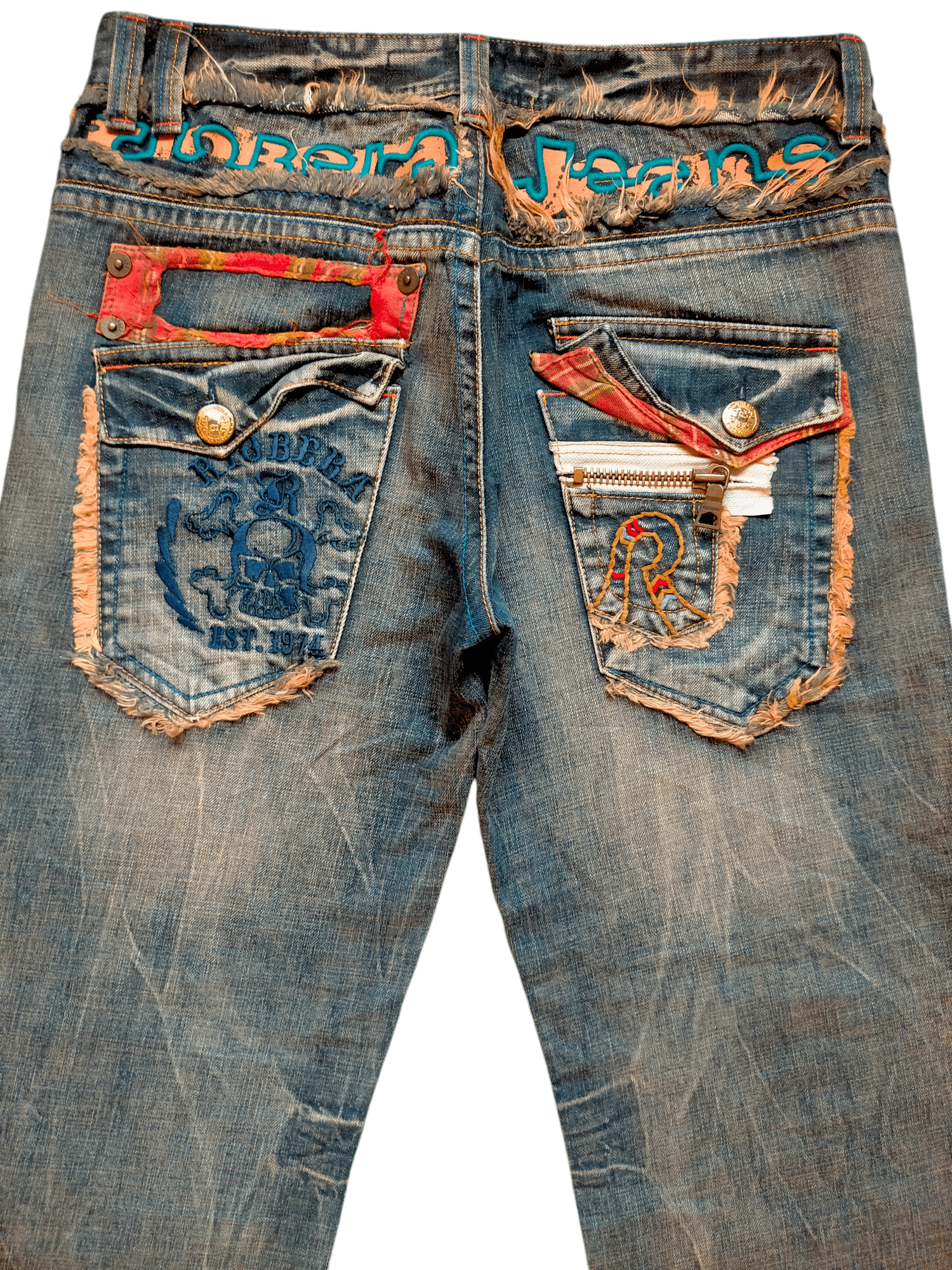 Hysteric Glamour Riobera Jeans Embroidered Rare Design Denim Pants Size US 33 - 9 Thumbnail