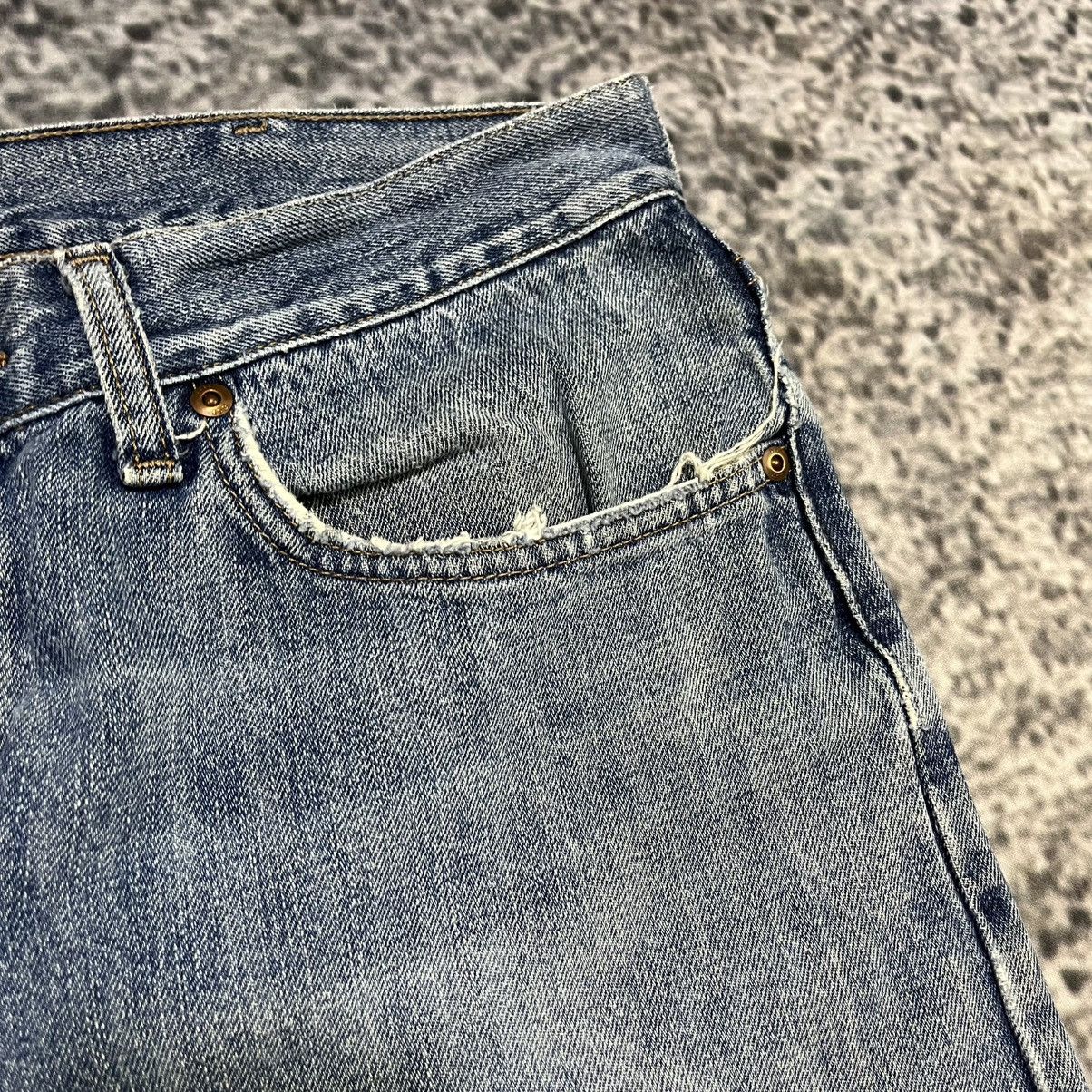 Lee Vintage Lee Distressed Faded Workwear Skater Blue Jeans Size US 36 / EU 52 - 9 Thumbnail