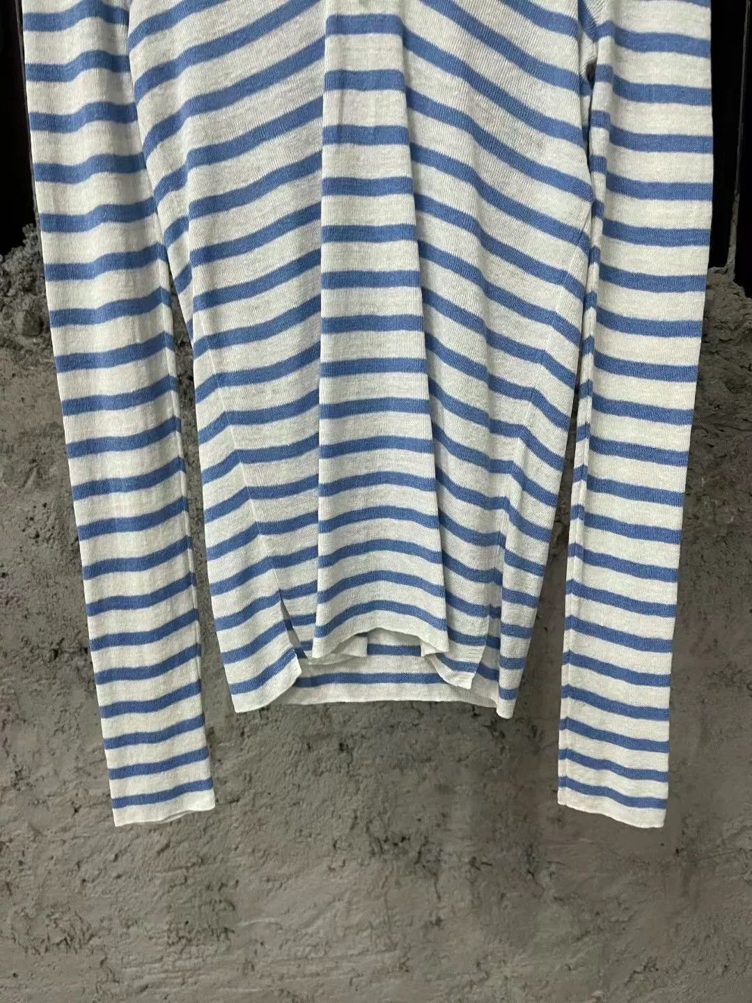 Dior Dior Blue White Stripe Navy Collar Knit Size US M / EU 48-50 / 2 - 5 Thumbnail