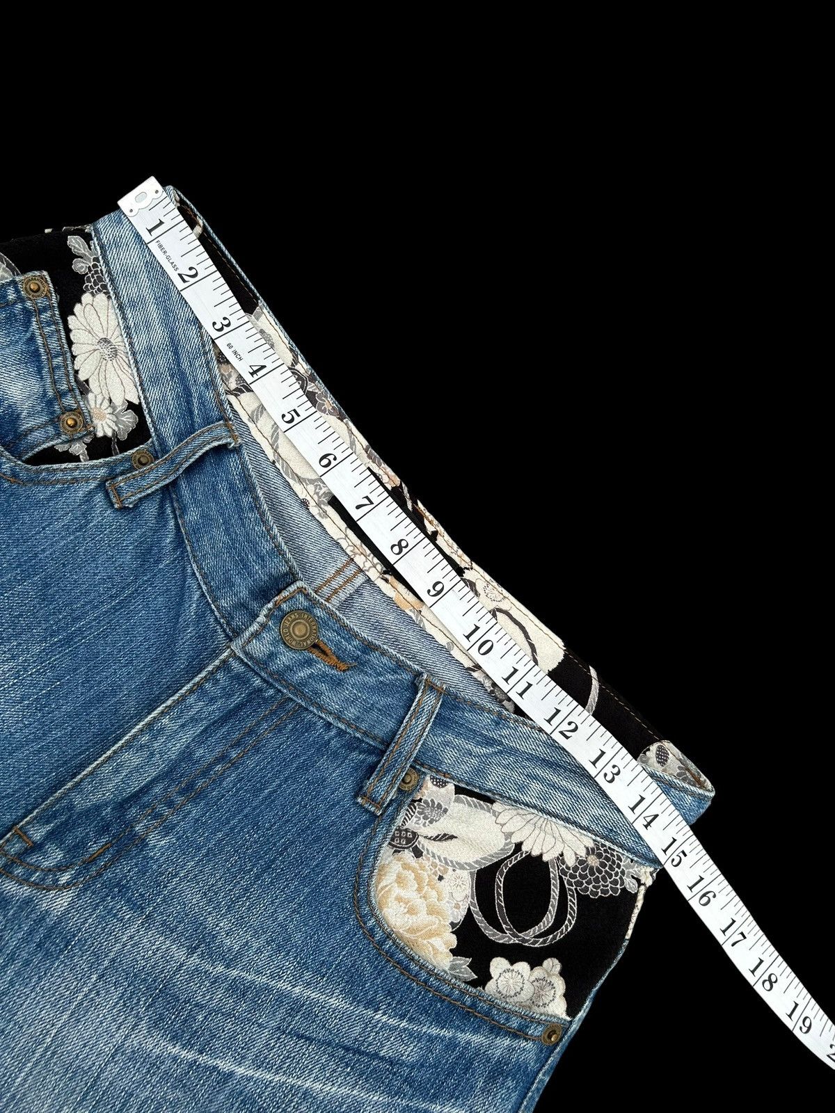 Kapital Karakuri Tamashii embroidery Inspired Japanese Denim Jeans Size US 30 / EU 46 - 12 Thumbnail
