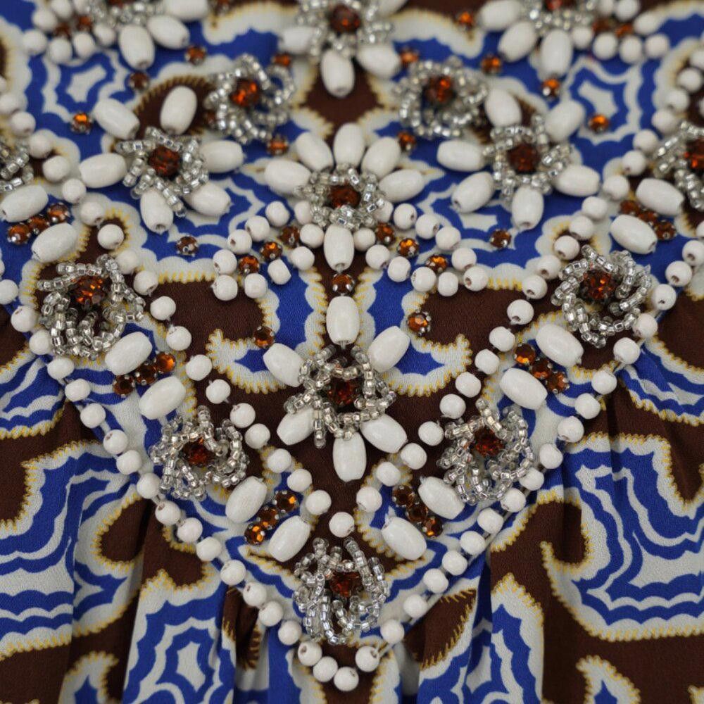 Designer Tory Burch Beaded Cocktail Dress Size 6 Size M / US 6-8 / IT 42-44 - 5 Thumbnail
