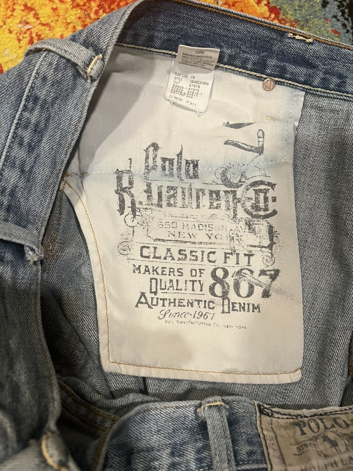 Polo Ralph Lauren Polo Ralph Lauren Designer Relaxed Distressed Jeans 38x34 Size US 38 / EU 54 - 3 Thumbnail