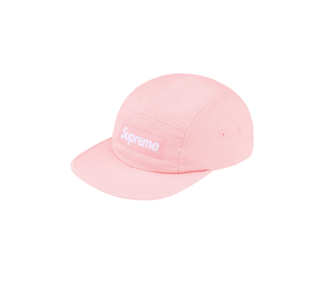 Supreme Washed Chino Twill Camp Cap Pink