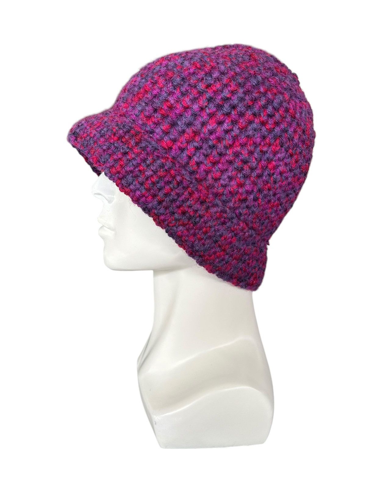 Japanese Brand × Kapital × Vintage Crochet Knitted handmade Beanie Hats Rare☠️☠️ Size ONE SIZE - 2 Thumbnail