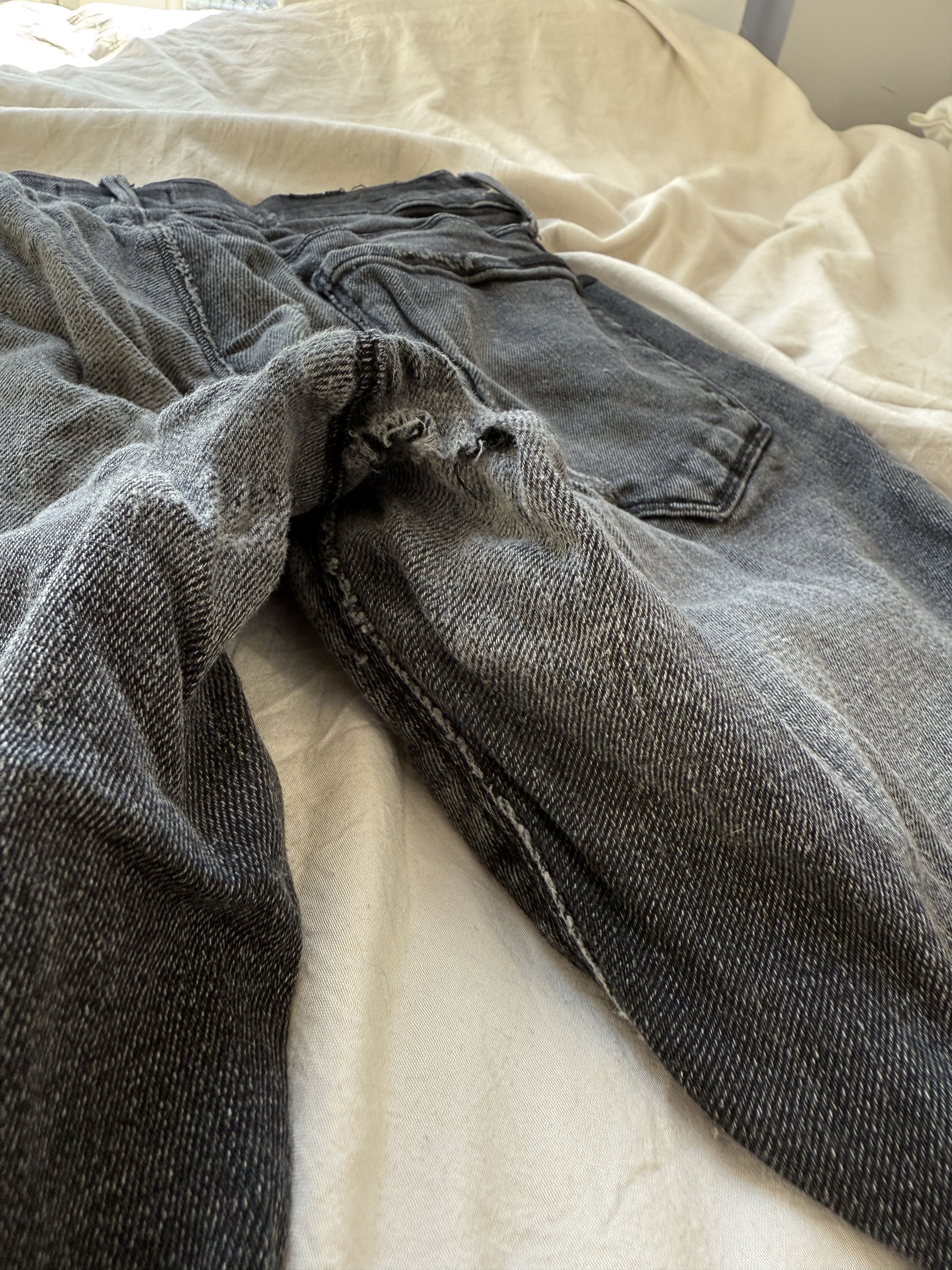 Rta BRYANT SKINNY JEAN | BLACK FADED DISTRESSED Size US 30 / EU 46 - 3 Thumbnail