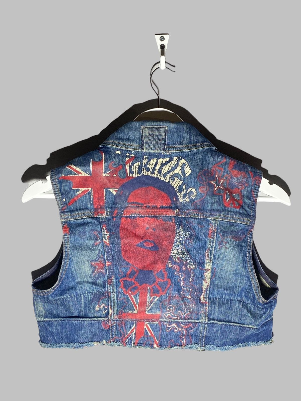 Miss Sixty × Vintage Vintage Miss Sixty Denim Vest Jacket Rare Y2k Style Size L / US 10 / IT 46 - 1 Thumbnail