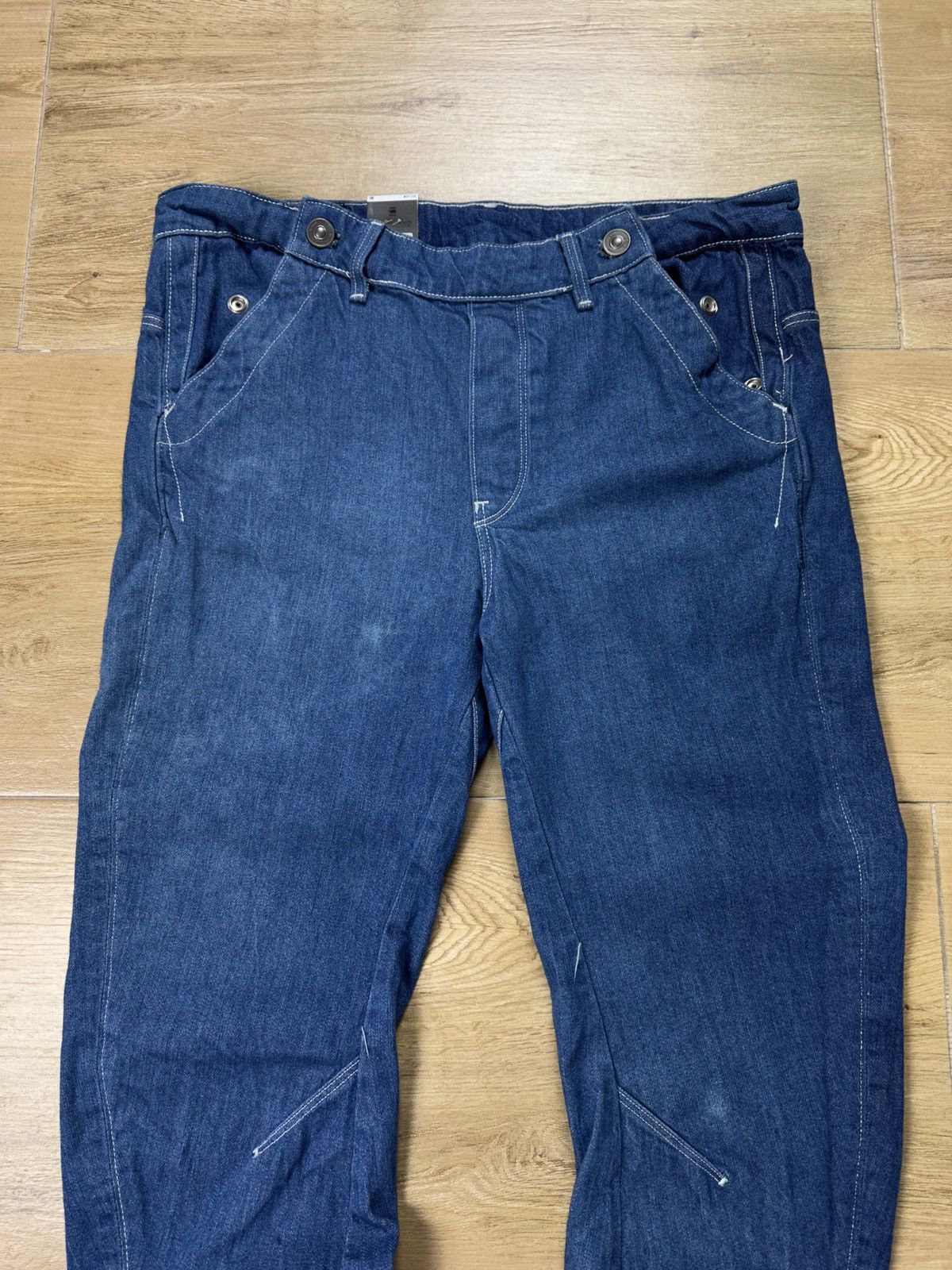 G-Star NEW🏷️ G-Star Raw Arc Navy 3D Boyfriend WMN Denim Jeans Size US 27 - 2 Thumbnail