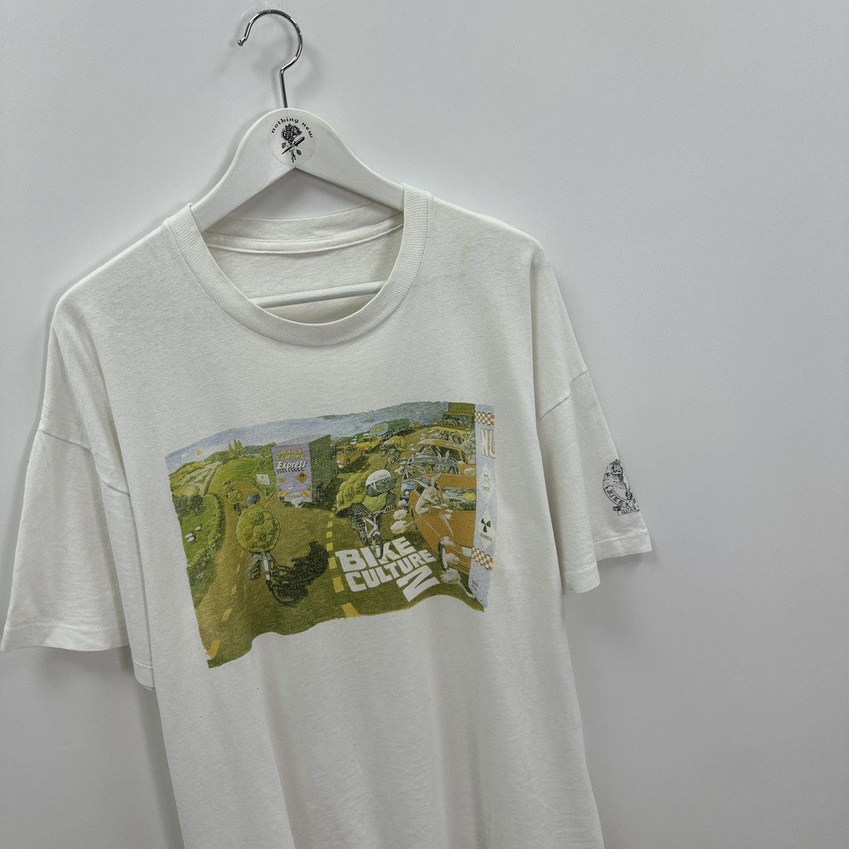 Vintage Vintage 90s Bicycle Bike culture 2 single stitch tee y2k Size US L / EU 52-54 / 3 - 3 Thumbnail