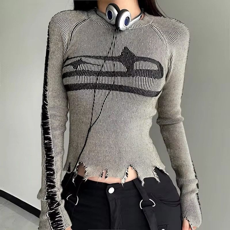 Other Vintage Retro Ripped Streetwear Knitwear Pullover Size S / US 4 / IT 40 - 1 Thumbnail