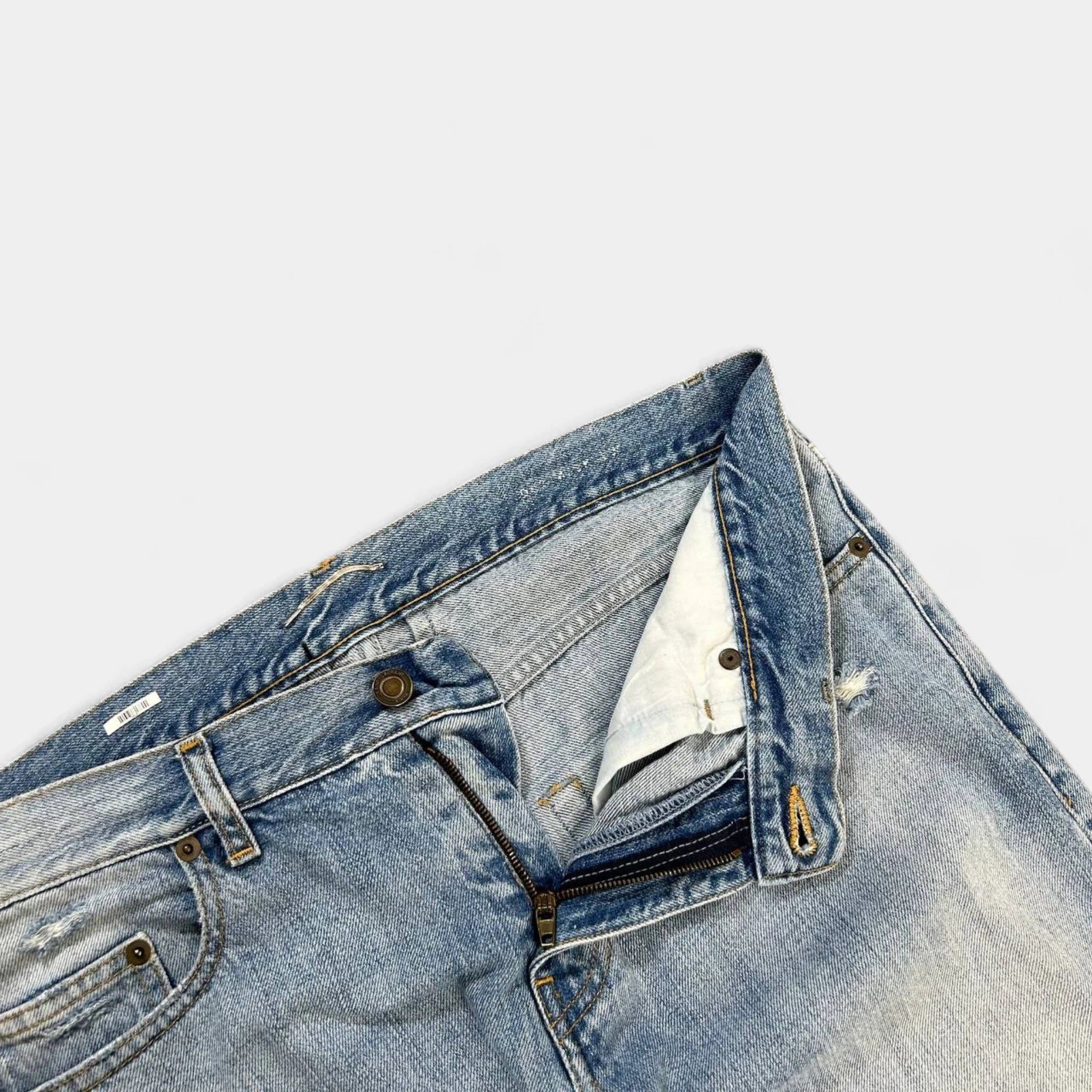 Saint Laurent Paris Saint Laurent D02 Blue Skinny Jeans Size US 32 / EU 48 - 4 Thumbnail