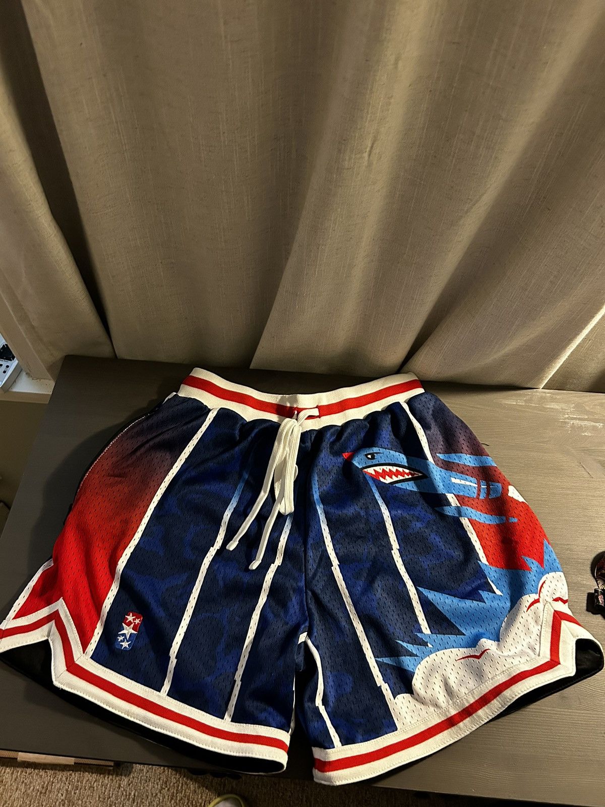 image of Vintage Bootleg Houston Rockets “Blastoff” Shorts, Men's (Size 32)