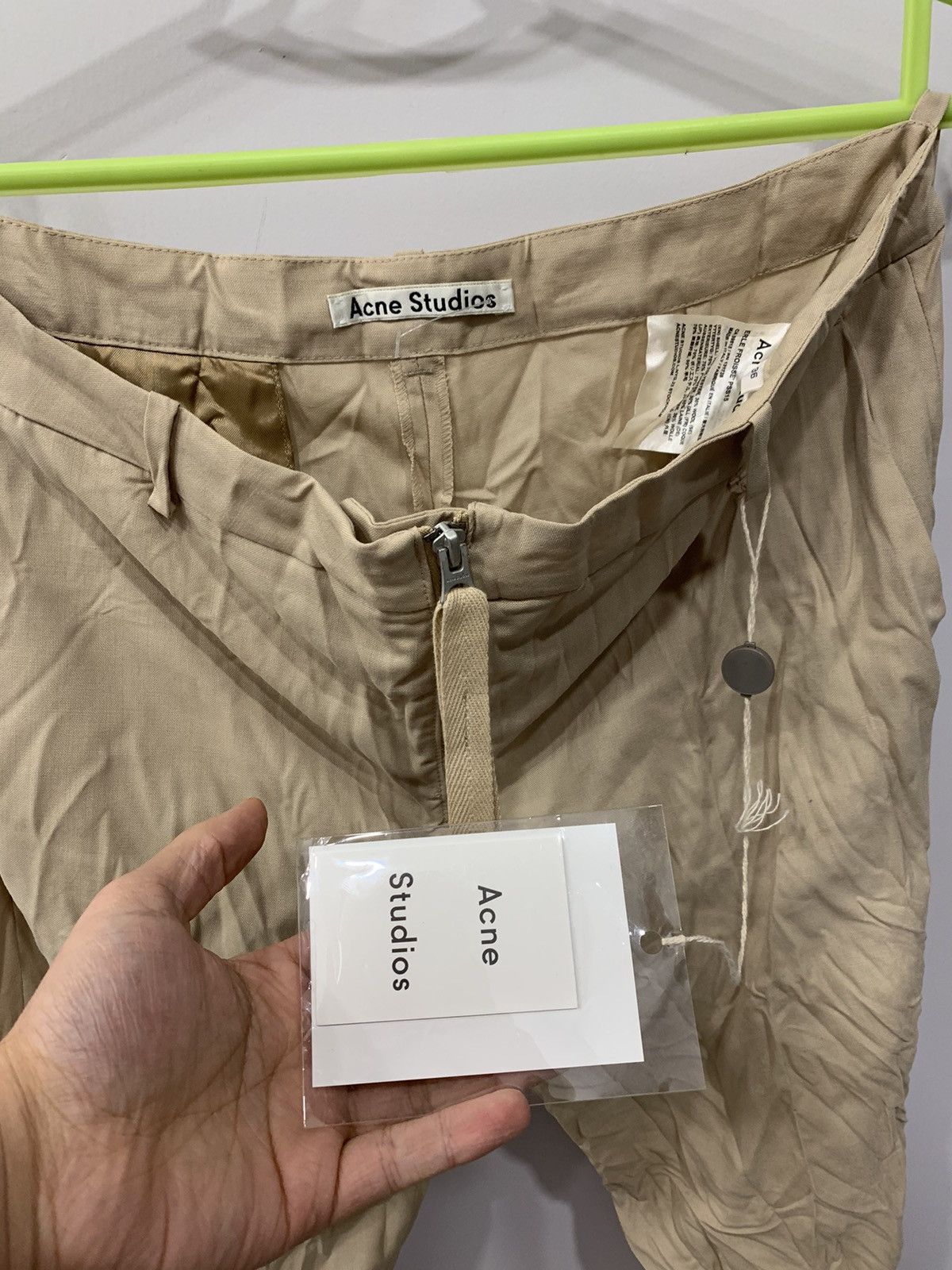 Acne Studios ACNE STUDIOS Pants Trousers Erle Froisse Crinkle Textured Size 26" / US 2 / IT 38 - 10 Thumbnail