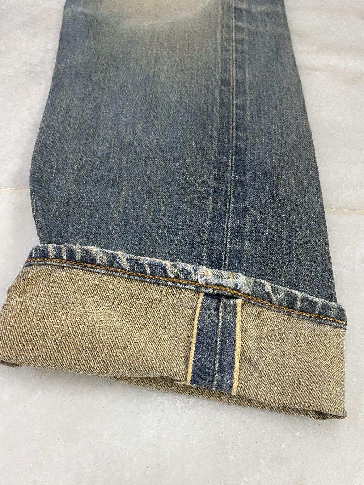 Edwin Size 29x32 Vintage Edwin 505x Distressed Denim Jeans Size US 29 - 3 Thumbnail