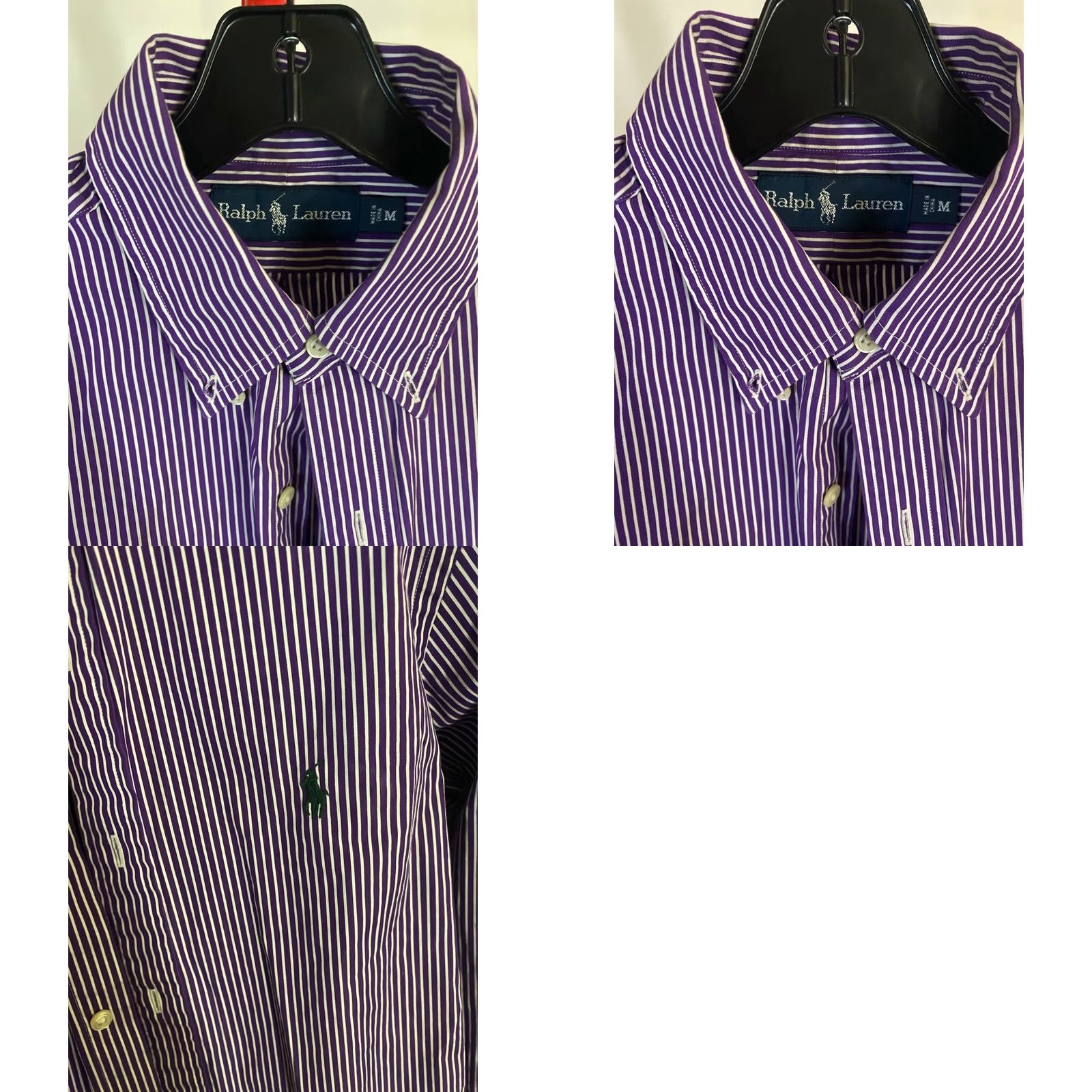 Ralph Lauren Ralph Lauren Purple Stripe Shirt Medium M Men Button-Up Long Sleeve Short Sleeve? Size US M / EU 48-50 / 2 - 8 Thumbnail