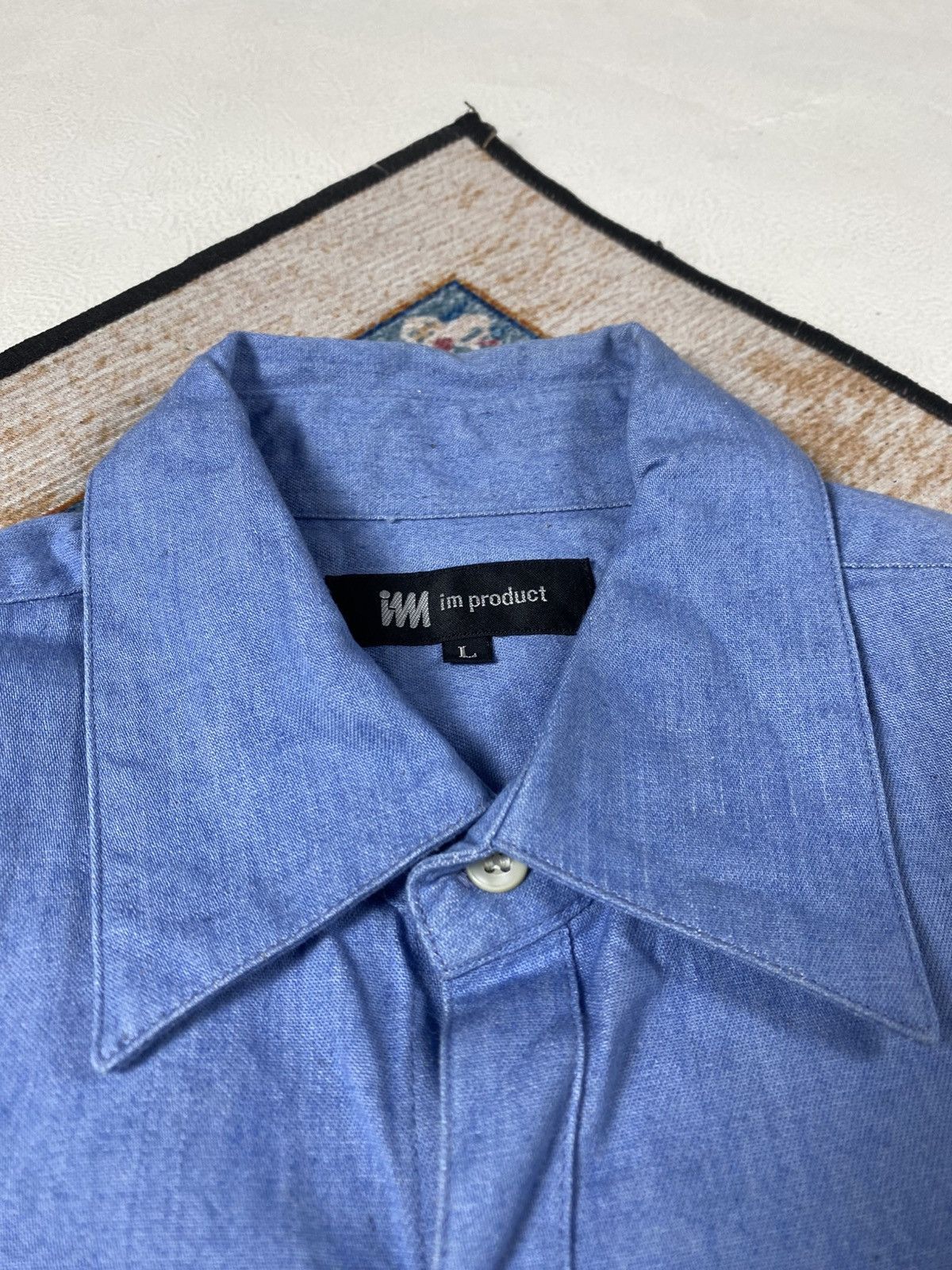 Issey Miyake Im Miyake Design Studio Heavy Catton Button Up Shirt Size L / US 10 / IT 46 - 2 Thumbnail