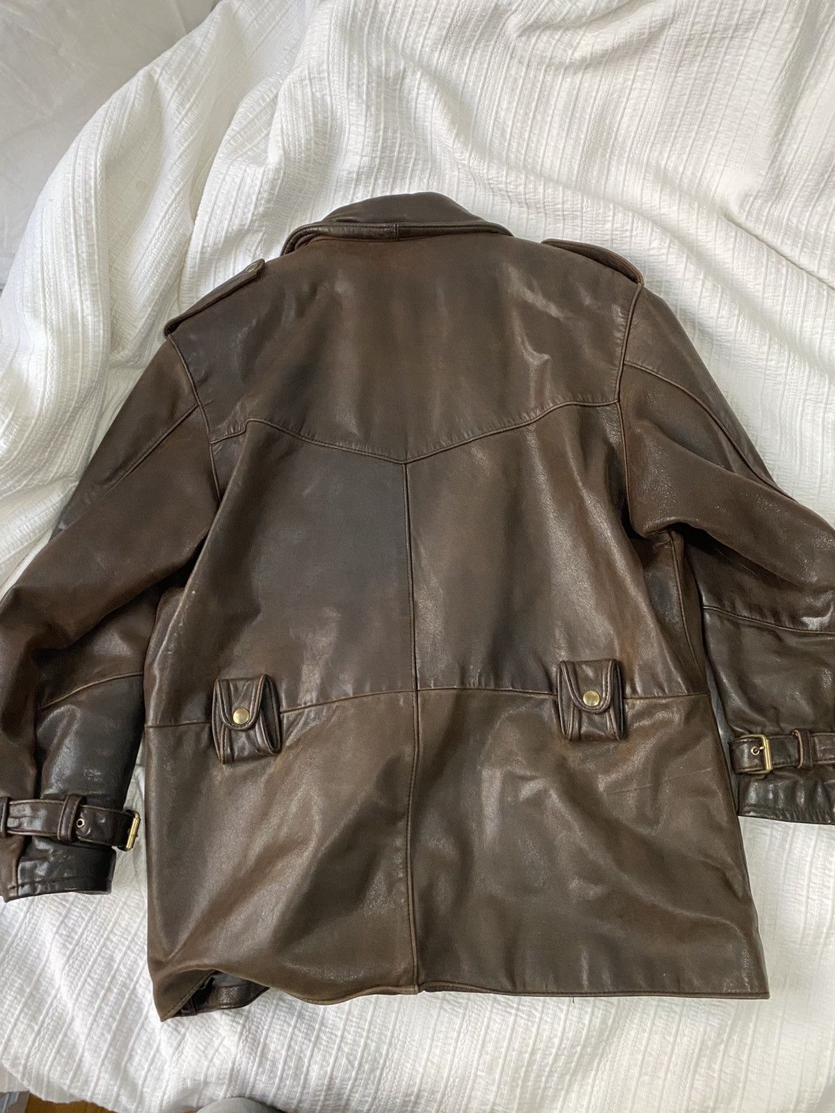 Vintage Vintage biker leather jacket Size US L / EU 52-54 / 3 - 8 Thumbnail