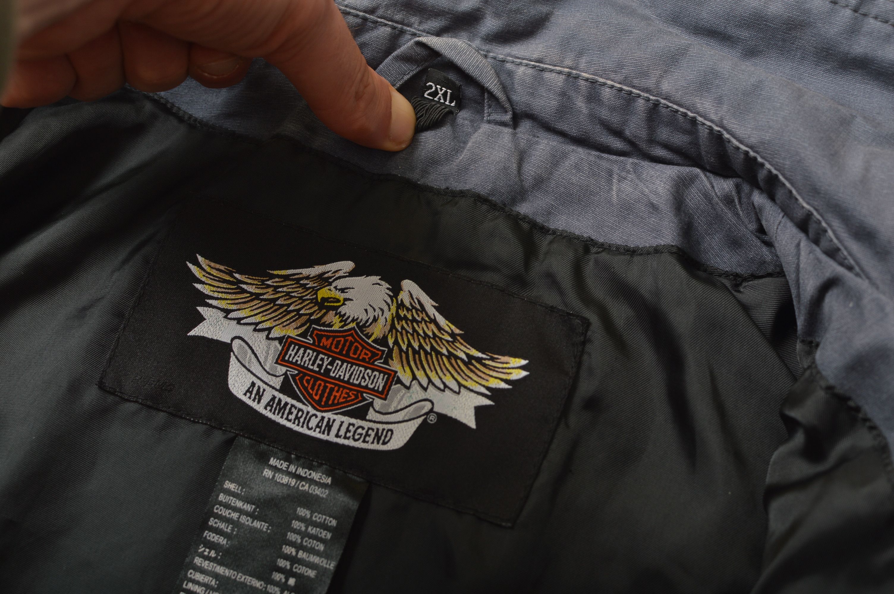 Harley Davidson Harley Davidson Vintage Big Back Logo Jacket Size US XXL / EU 58 / 5 - 6 Thumbnail