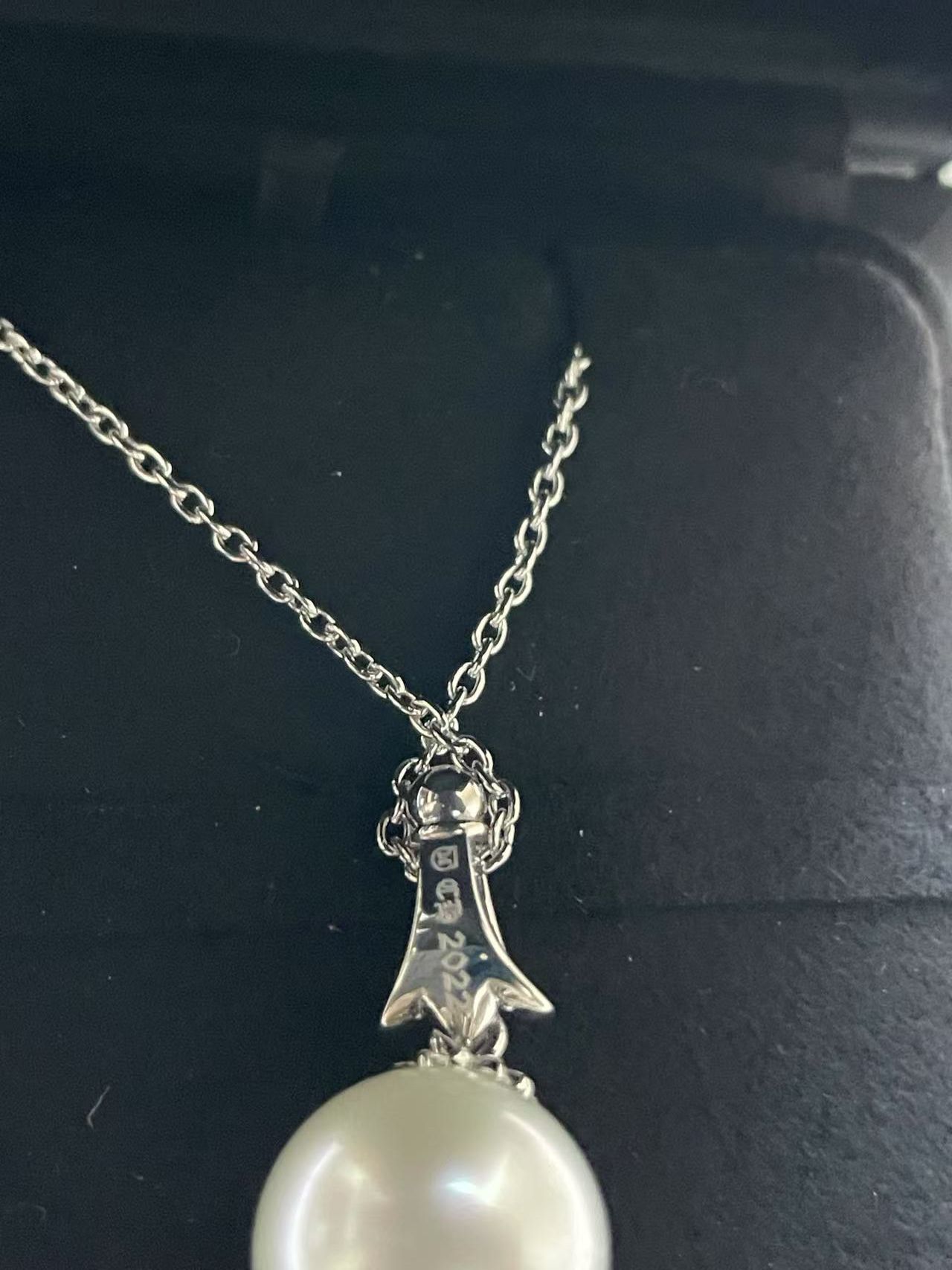 Chrome Hearts Chrome Hearts Mikimoto 18K White Gold Cross Pearl Necklace Size ONE SIZE - 9 Thumbnail