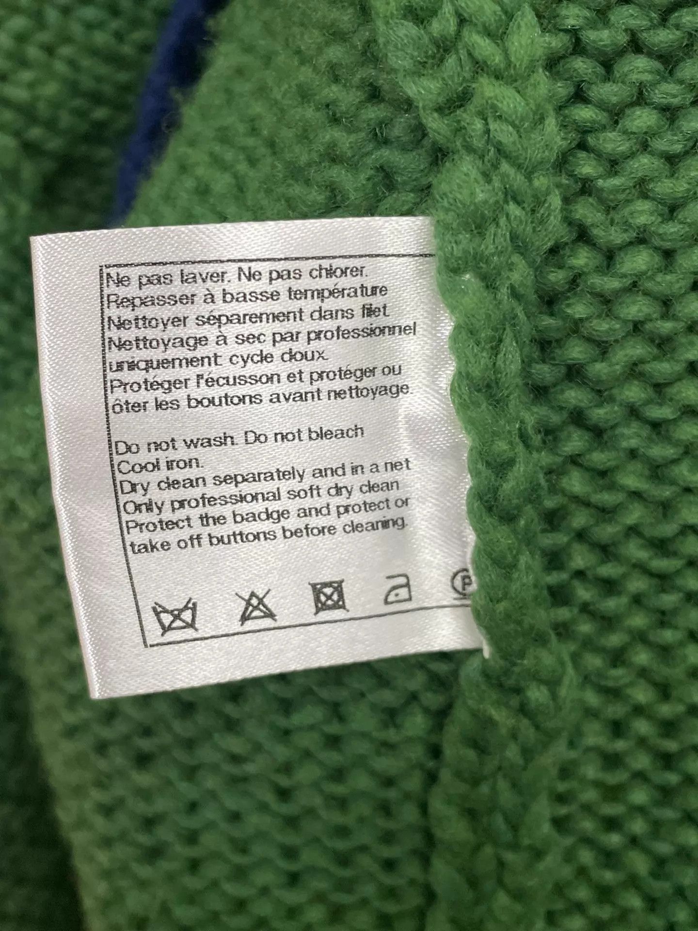 Chanel Chanel Salzburg Green Blue Trim Daisy Knit Cardigan Size 36 Size XS / US 0-2 / IT 36-38 - 6 Thumbnail