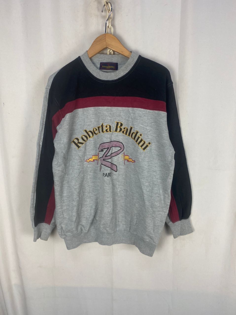 Japanese Brand Roberta baldini paris spellout sweatshirt Size US M / EU 48-50 / 2 - 9 Thumbnail
