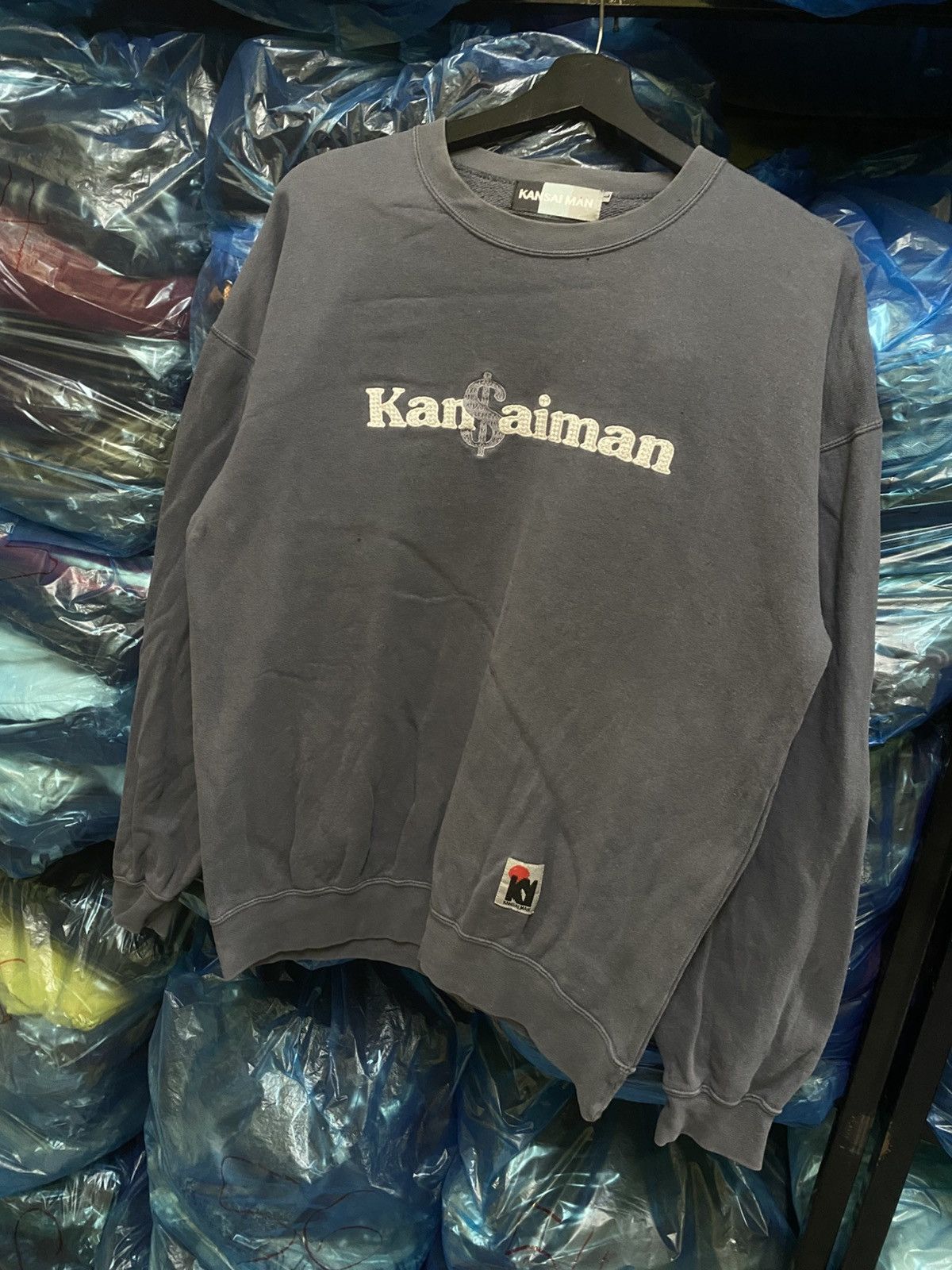 Kansai Yamamoto Vintage Kansai Man Logo Sweatshirt Embroidered Kan$aiman Size US L / EU 52-54 / 3 - 4 Thumbnail