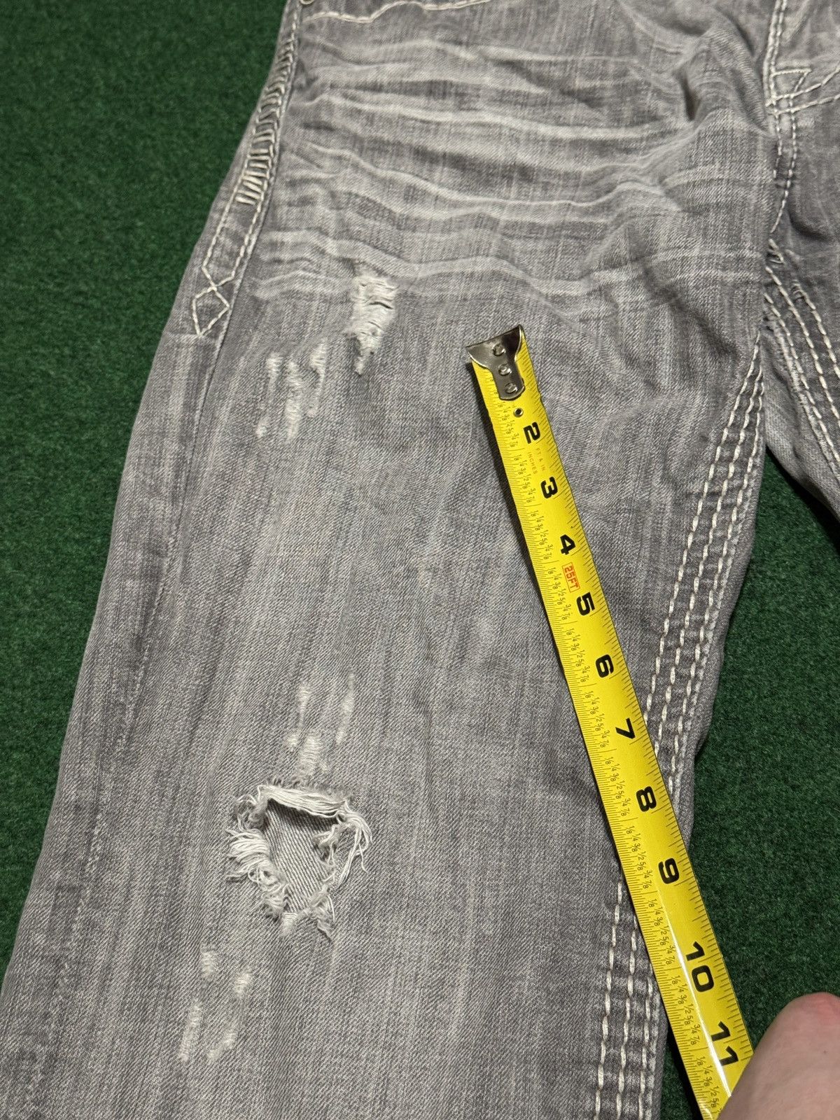 Rock Revival Rock Revival Bootcut Distressed 34x33 Grunge Punk Jeans Size US 34 / EU 50 - 12 Thumbnail