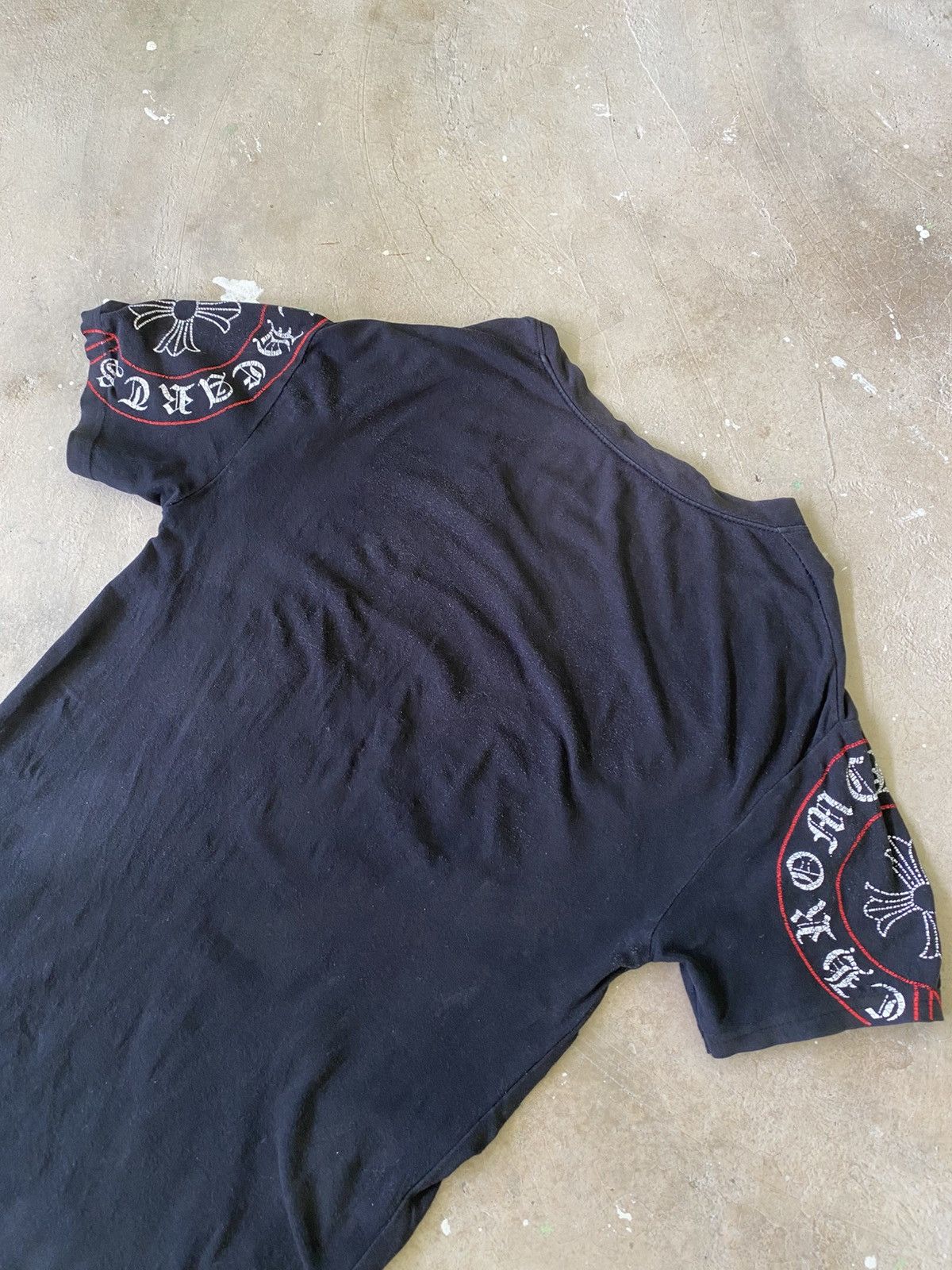Japanese Brand Y.A.N.C Chrome Hearts Inspired Cross Sleeve Tee M Size US M / EU 48-50 / 2 - 8 Thumbnail