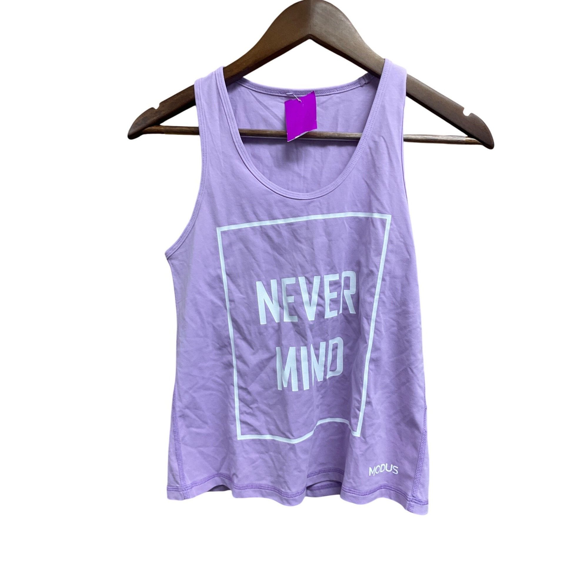 Other Modus Lavender "Never Mind" Womens Racerback Tank Top S Size S / US 4 / IT 40 - 1 Thumbnail