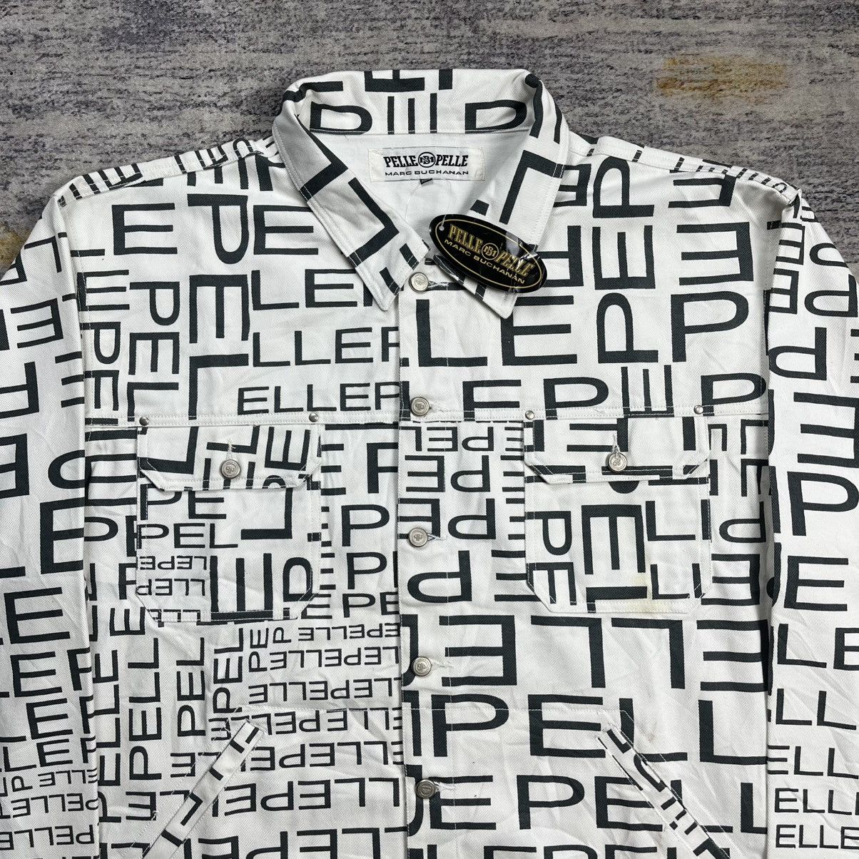 Pelle Pelle Y2k Pelle Pelle Marc buchanan all over print denim Jacket Size US XXL / EU 58 / 5 - 3 Thumbnail