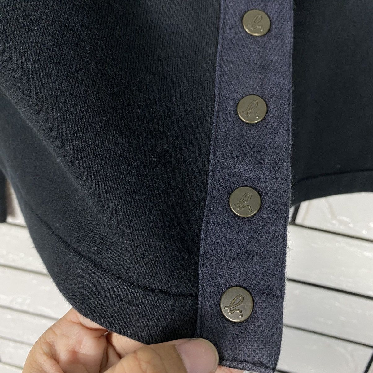 agnes b. 📌Vintage Cardigan Snap Button Agnes B. Military Design Size US M / EU 48-50 / 2 - 17 Thumbnail