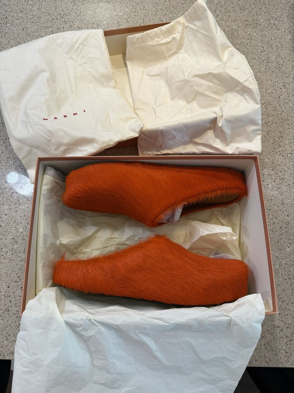 Marni Marni ‘Orange’ Sabot Slippers Size US 13 / EU 46 - 1 Thumbnail