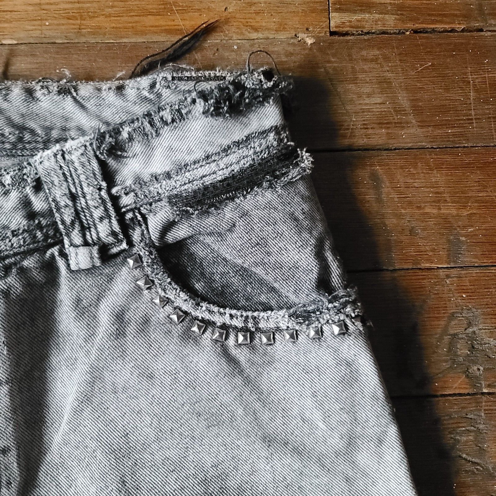 John Galliano Galliano spiked pocket crash denim Size US 30 / EU 46 - 3 Thumbnail