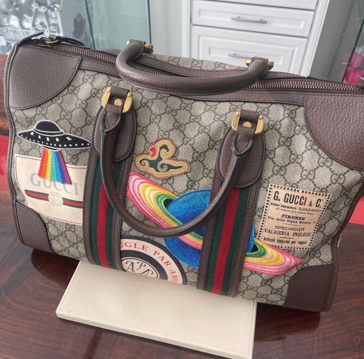 Gucci Gucci Courrier Supreme GG Duffle Bag Size ONE SIZE - 1 Thumbnail