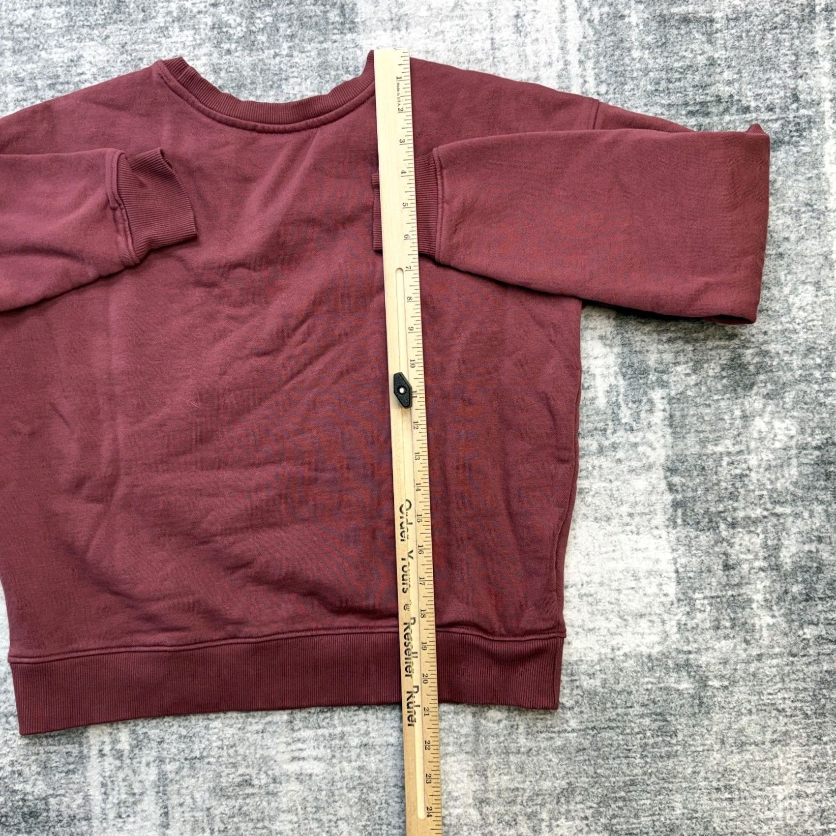 Vintage Pact Sweatshirt Womens Small Rose Burgundy Organic Cotton Crewneck Midweight Size S / US 4 / IT 40 - 7 Thumbnail