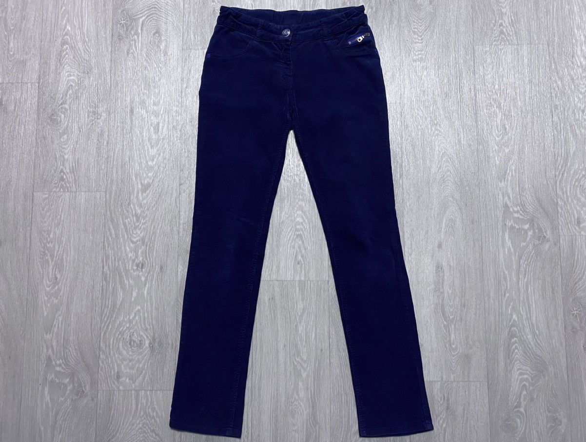 Kenzo Vintage Kenzo Teenager Blue Corduroy Pant Trouser Embroidery Size 24" / US 00 / IT 34 - 4 Thumbnail