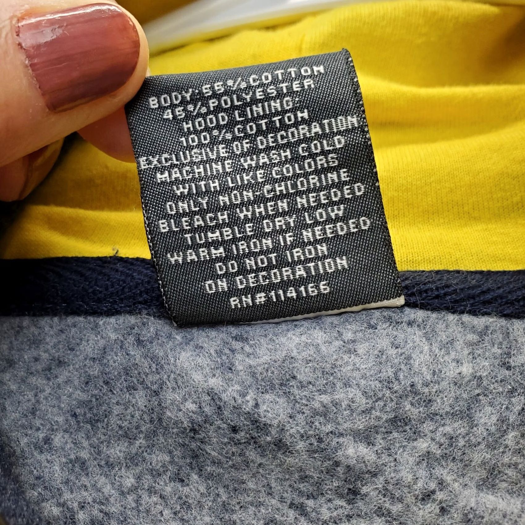 Vintage Stadium Athletics Hoodie Women M Blue University of Michigan Pullover Hooded Size M / US 6-8 / IT 42-44 - 7 Thumbnail