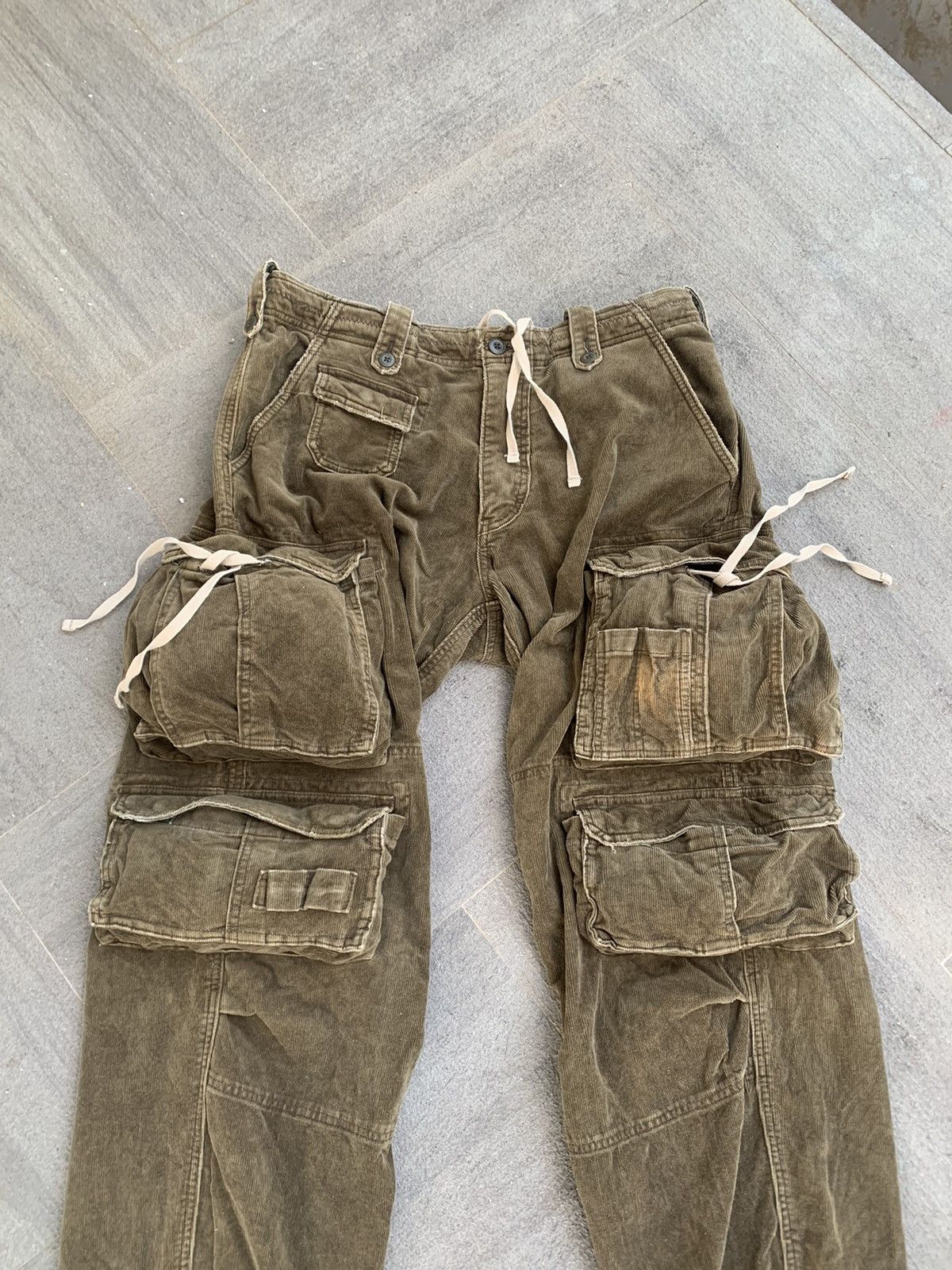 If Six Was Nine Corduroy Multipocket Baggy Cargo Pants Size US 36 / EU 52 - 5 Thumbnail