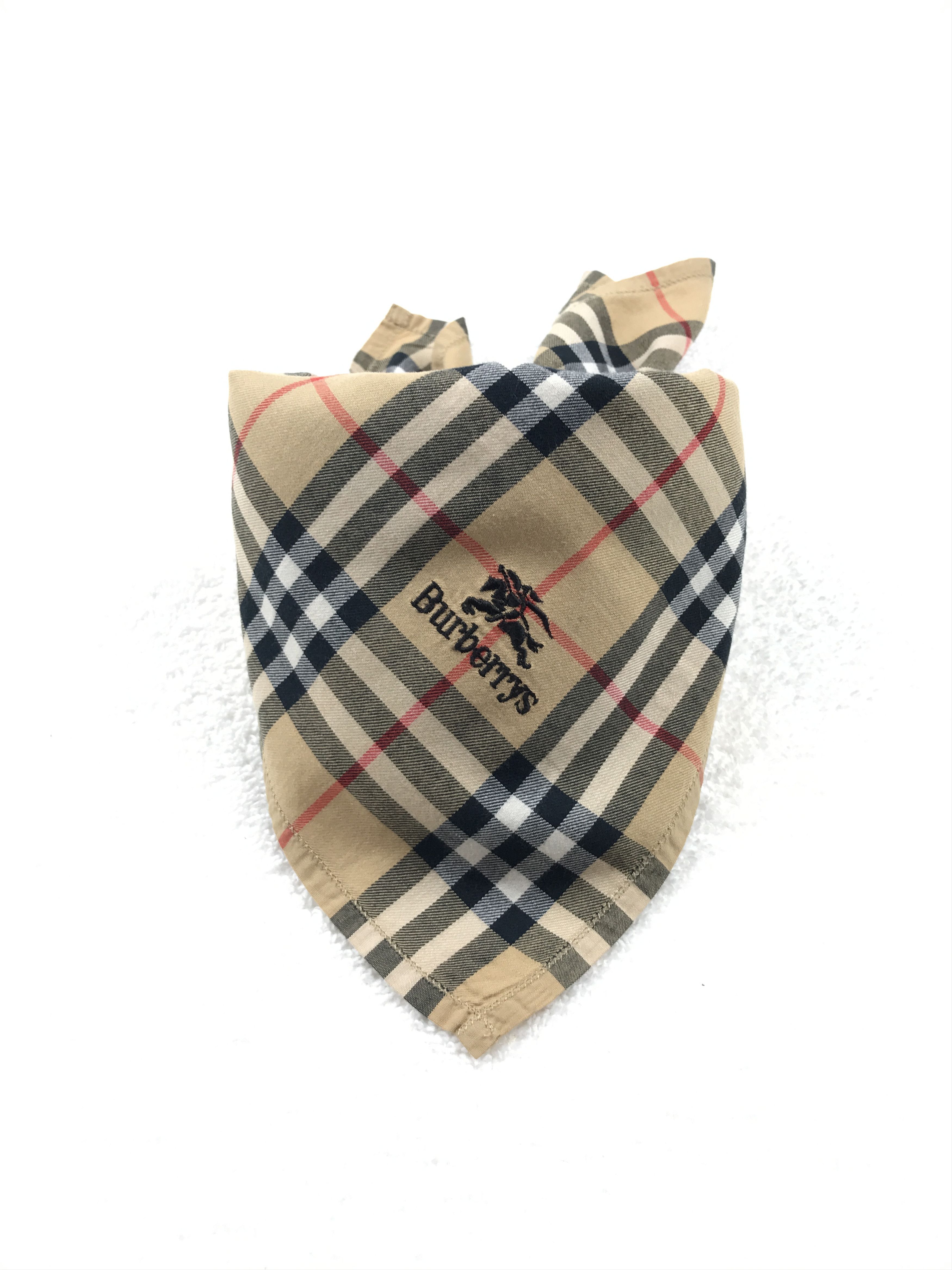Burberry × Designer × Vintage Vintage Burberry Bandana Neckerchief Handkerchief Size ONE SIZE - 4 Thumbnail