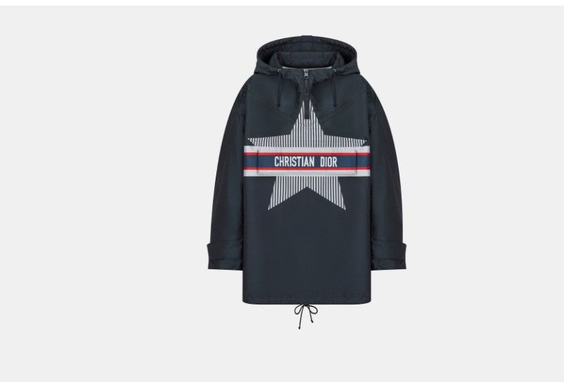 Dior o1w1db10425 157C10A Hooded Anorak Jacket in Navy Blue Size XL / US 12-14 / IT 48-50 - 1 Thumbnail