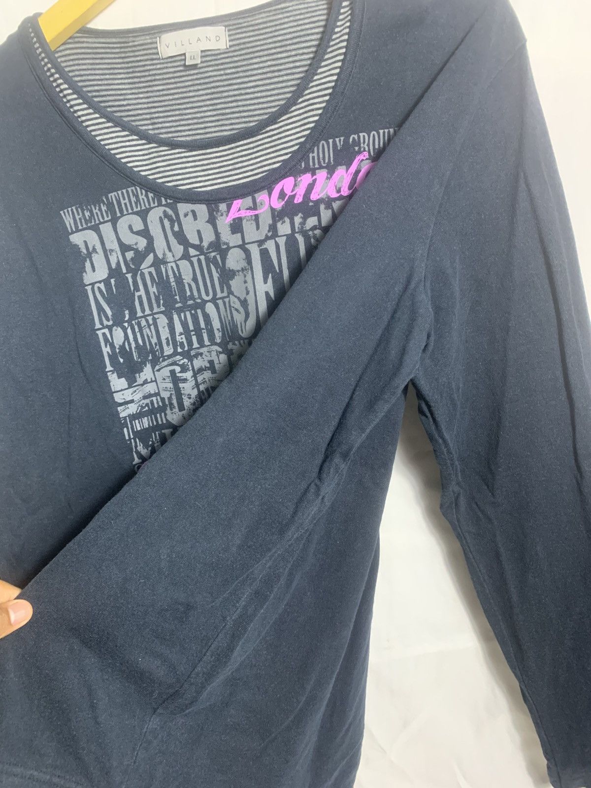 Japanese Brand Villand Doublelayer style longsleve Size US M / EU 48-50 / 2 - 12 Thumbnail