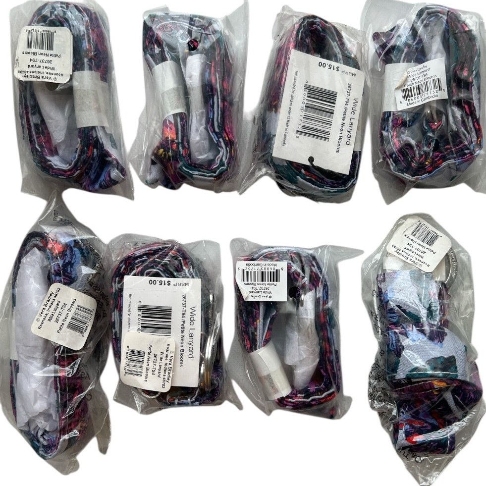 Vera Bradley Lot 8 Vera Bradley Cotton Wide Lanyard, 1"x18.5"x18.5" Size ONE SIZE - 2 Thumbnail