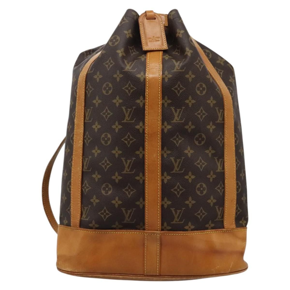 Randonnée Brown Canvas Shoulder Bag (Pre-Owned)