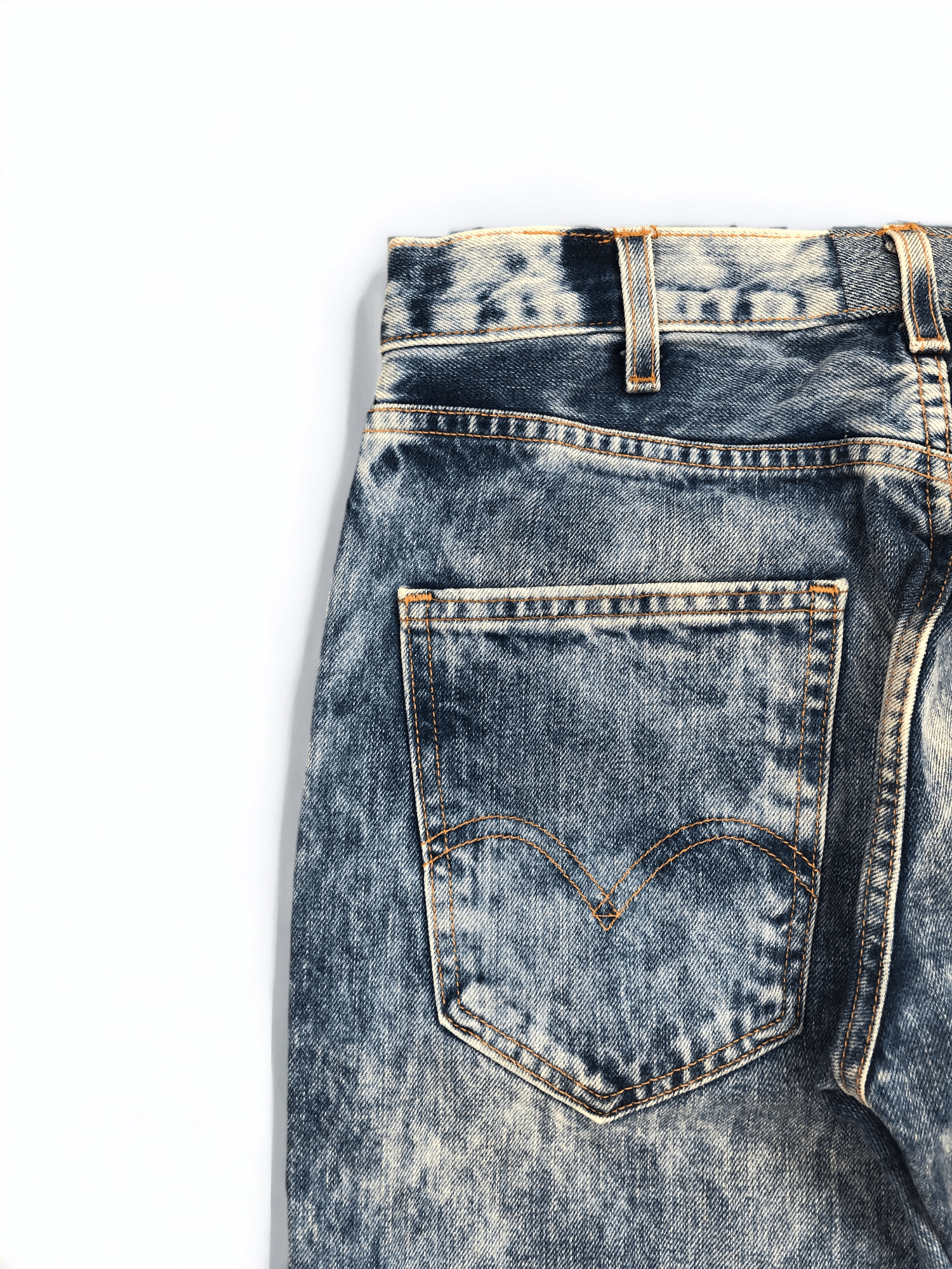Levi's Vintage Levis 505 Orange Tab Acid Wash Jeans 29x28.5 S0017 Size US 29 - 10 Thumbnail