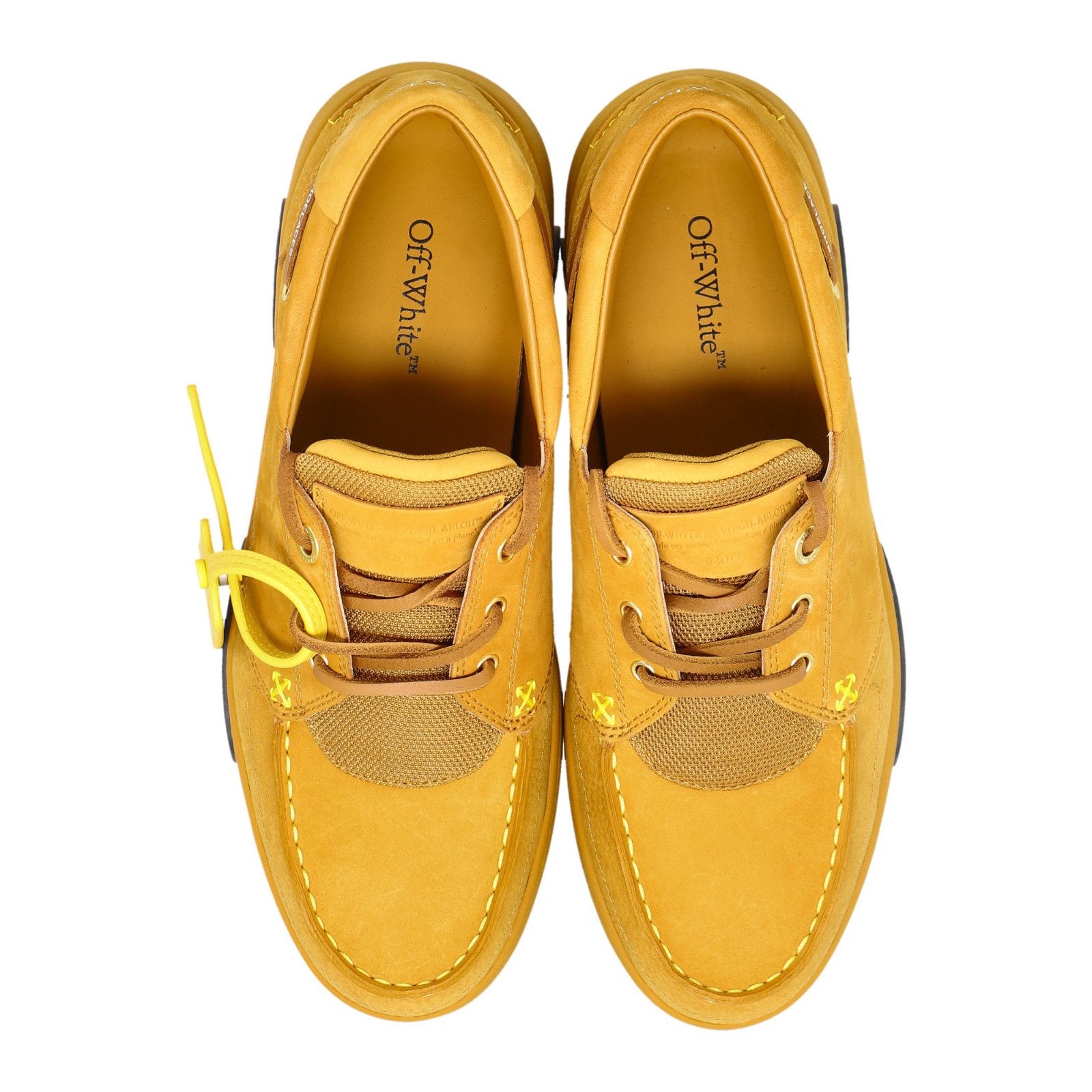Off-White OFF-WHITE Snooqafer Yellow Leather Sneakers New & Authentic Size US 8.5 / EU 41-42 - 4 Thumbnail