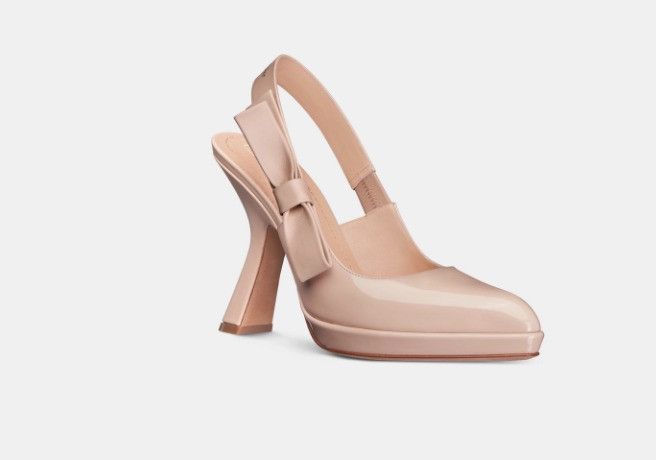 Dior o1w1db11224 Sweet-D Slingback Pumps in Nude Size US 10 / IT 40 - 2 Thumbnail