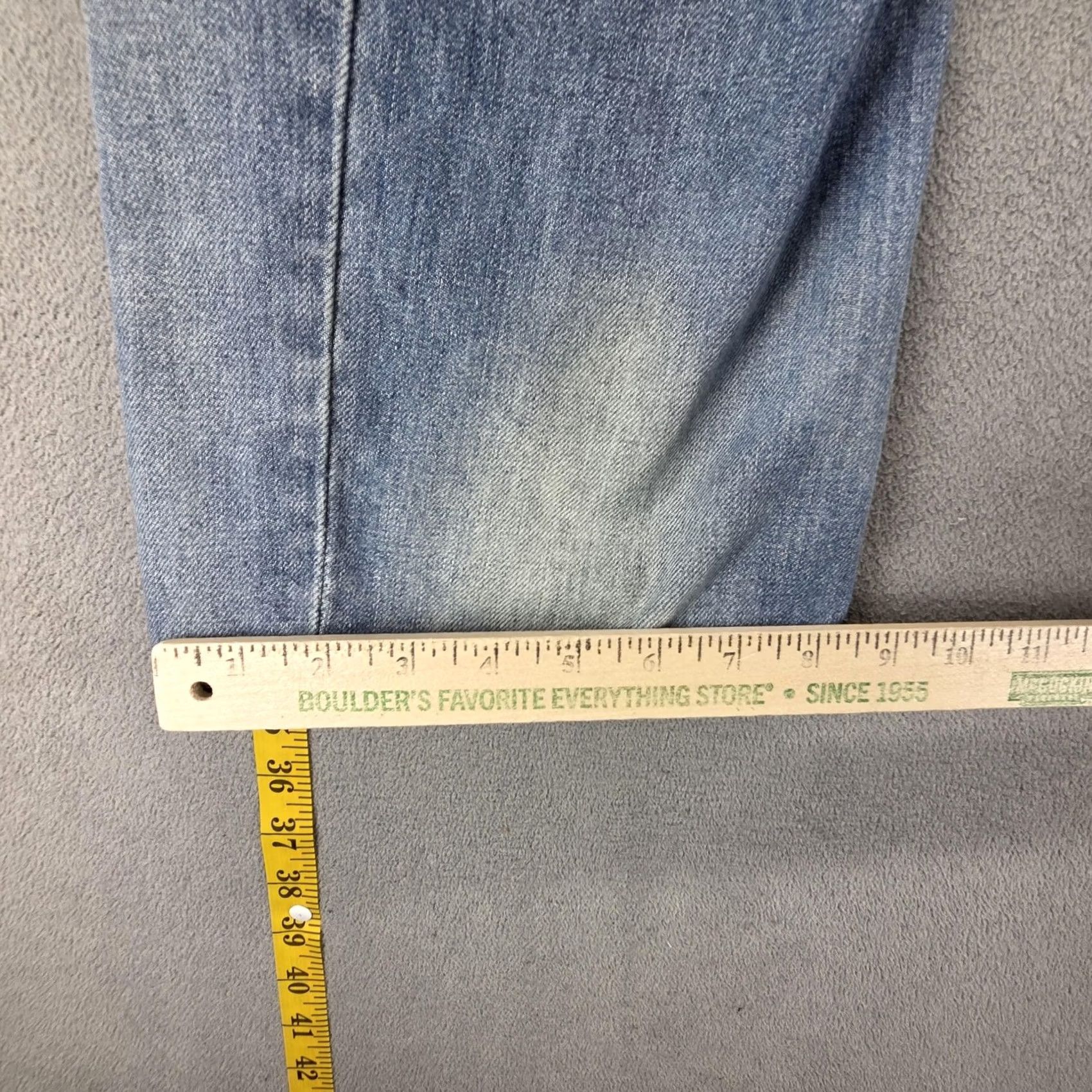 Levi's VINTAGE Levi's Engineered Jeans Men 30x27 Relaxed Denim Distressed Pockets 10th Anniversary Blue 90s/Decade? Wait Size US 30 / EU 46 - 6 Thumbnail