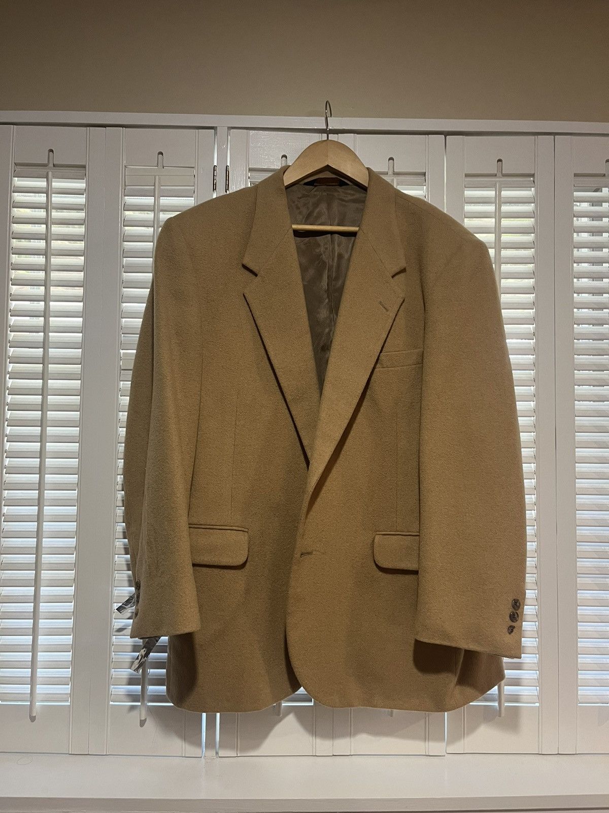 Stafford × Vintage Vintage Men’s Brown Camel Hair Jacket 42R Size 42R - 1 Thumbnail