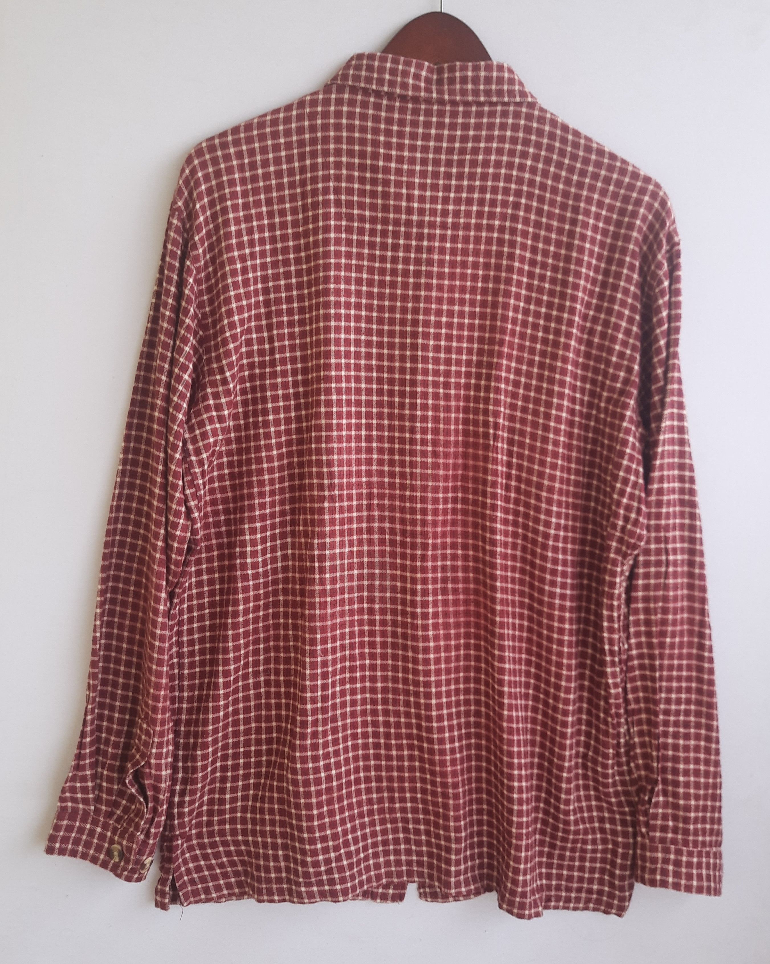 Japanese Brand Vintage Jungle Strom Plaid Flannel Zipper Size US L / EU 52-54 / 3 - 2 Thumbnail