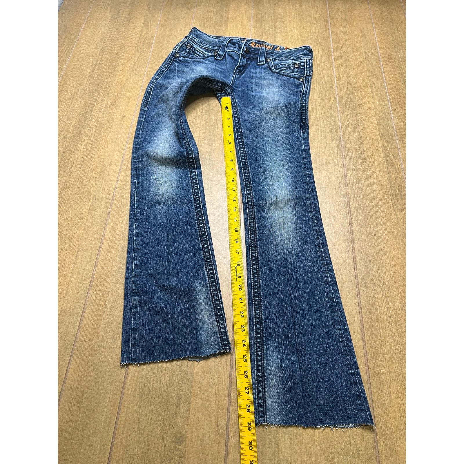 Rock Revival Y2K Rock Revival Women’s Sz 26 Low Rise Blue Denim Flared Size 26" / US 2 / IT 38 - 6 Thumbnail